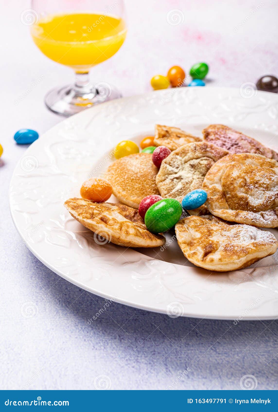 Dutch Mini Pancakes Called Poffertjes Stock Image - Image of appetizing ...
