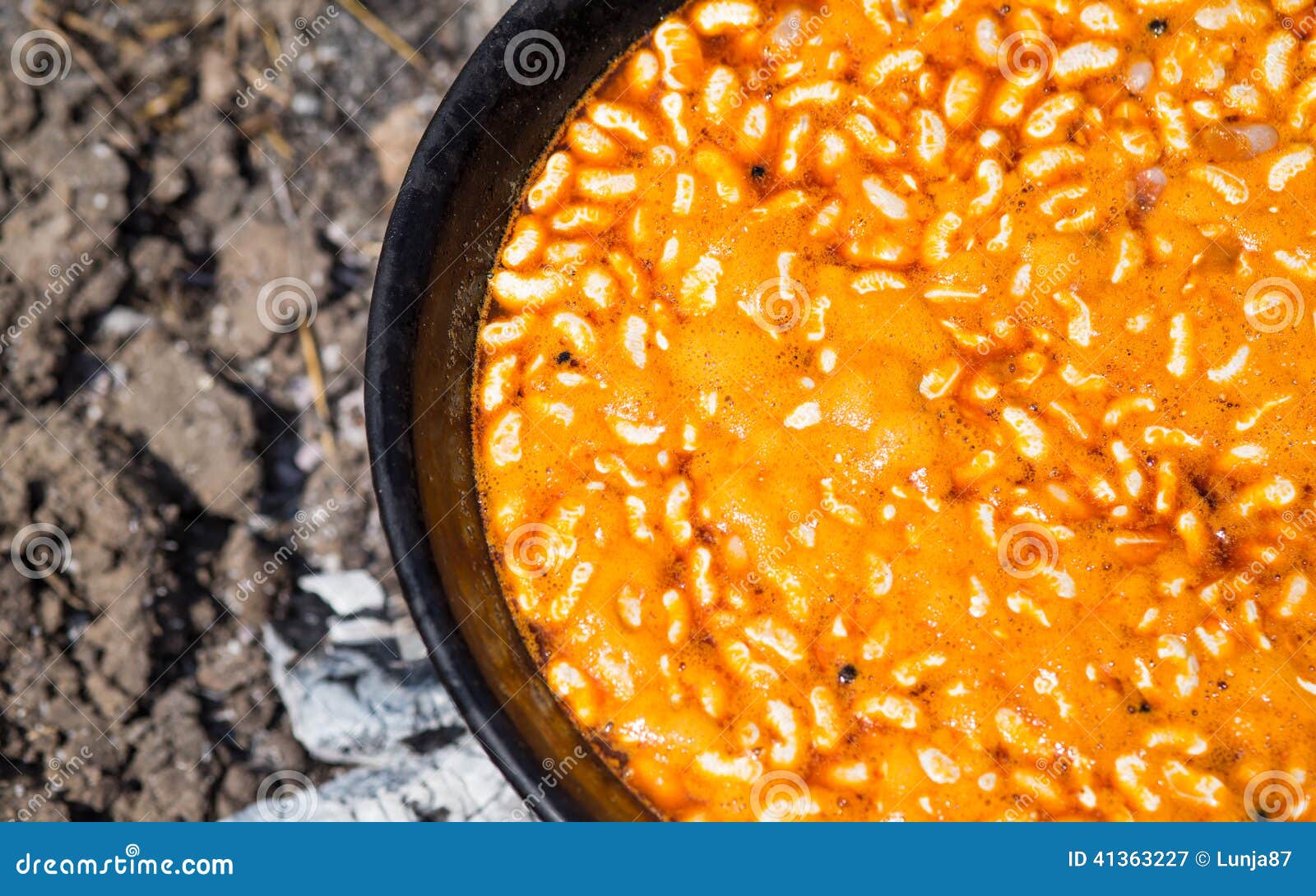 Dutch Oven Campfire Cooking Baking An Apple Pie In Cast Iron Camp