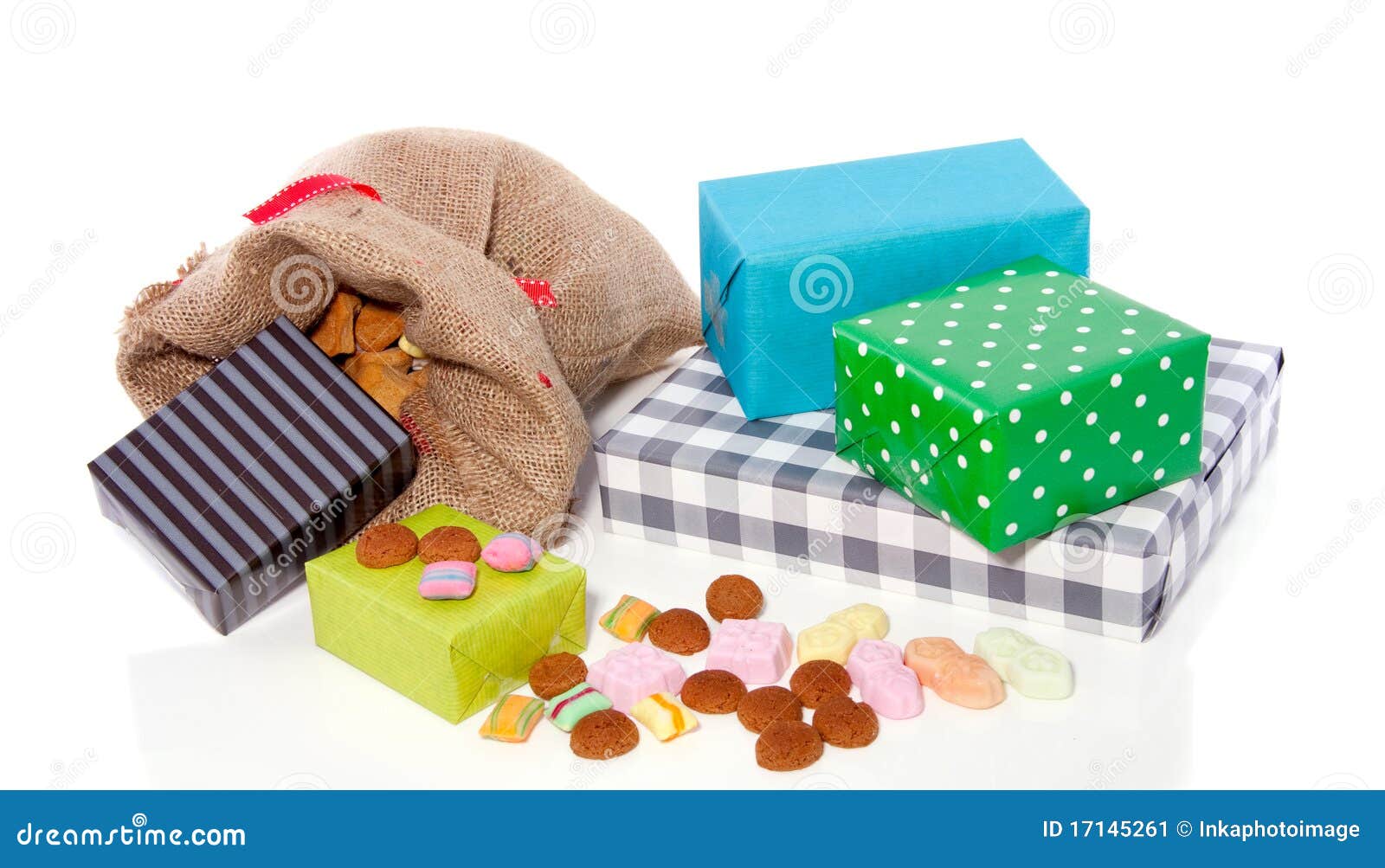 Dutch Sinterklaas gifts stock image. Image of claus, blue 17145261
