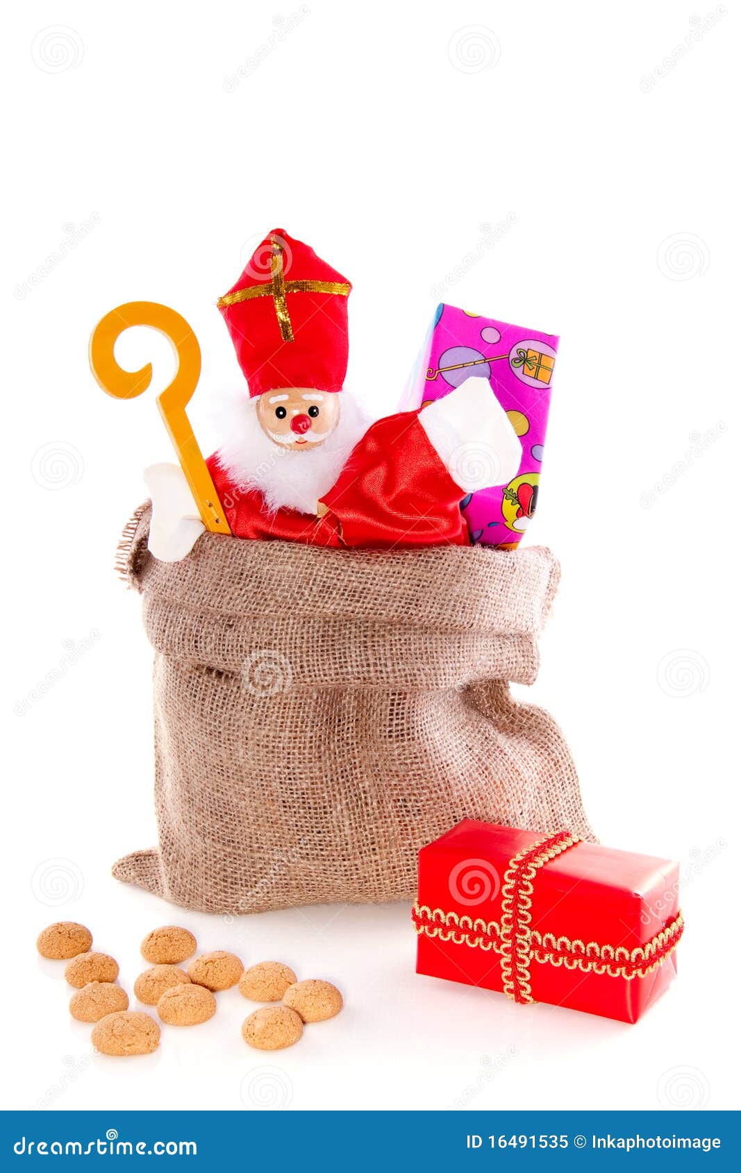 Klusjesman Geef energie Waden Dutch Sinterklaas with Gifts and Candy Stock Image - Image of cheerful,  pink: 16491535