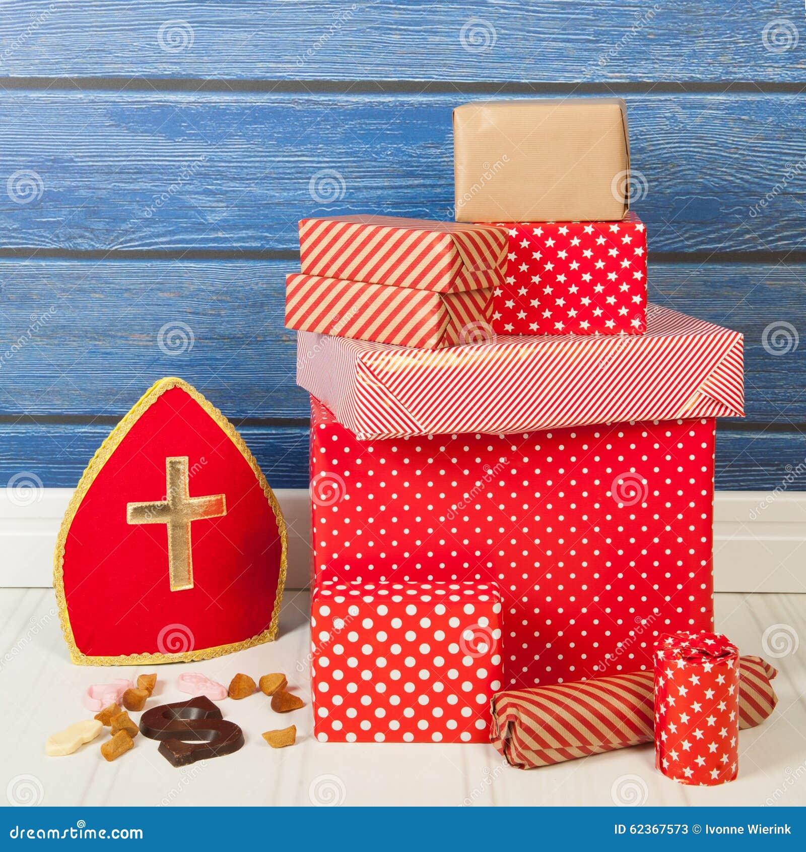 Dutch Sinterklaas gifts stock image. Image of typical 62367573