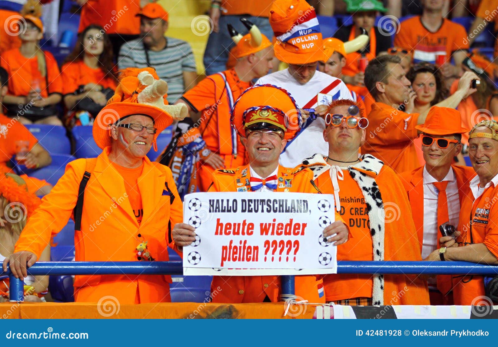 Dutch soccer fans editorial stock photo. Image of celebrate - 42481928