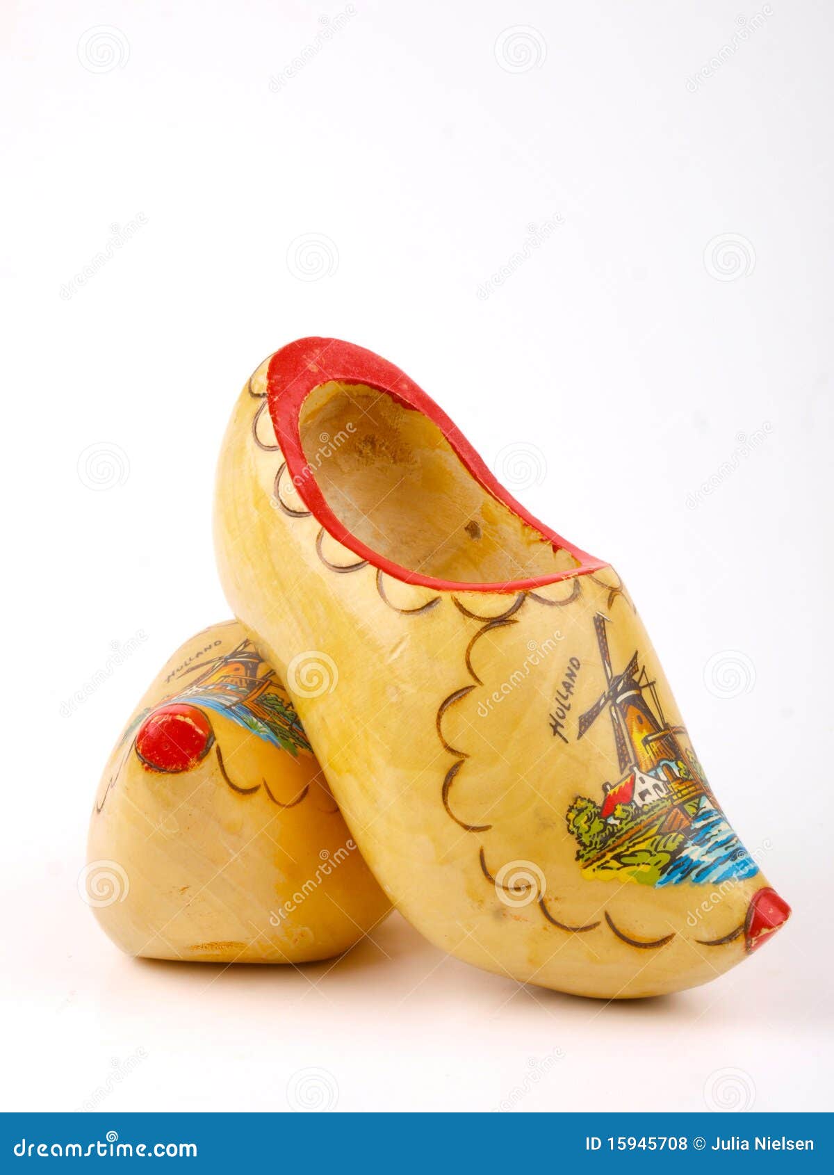 Dutch wodden shoes stock photo. Image of decorative, isolated 15945708