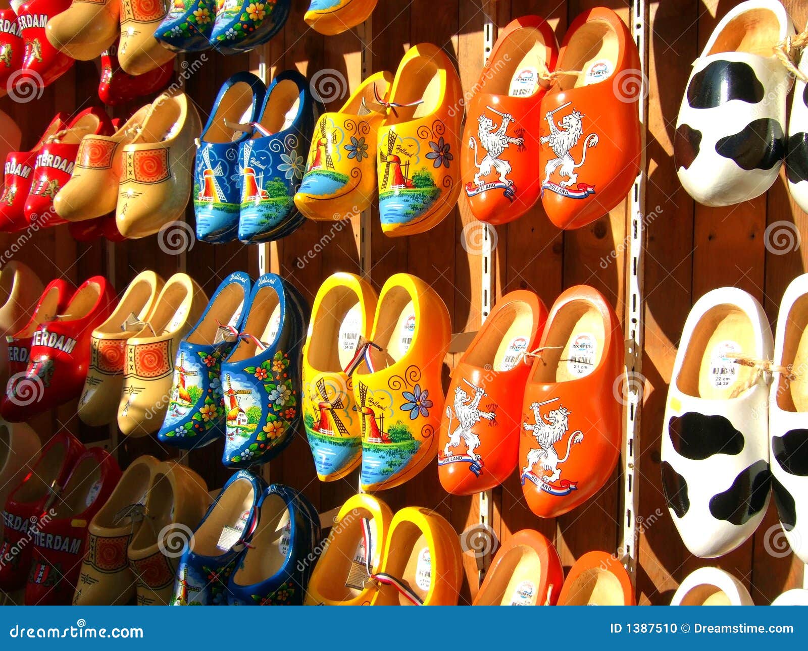 Dutch wooden shoes, clogs stock photo. Image of craftsmanship 1387510
