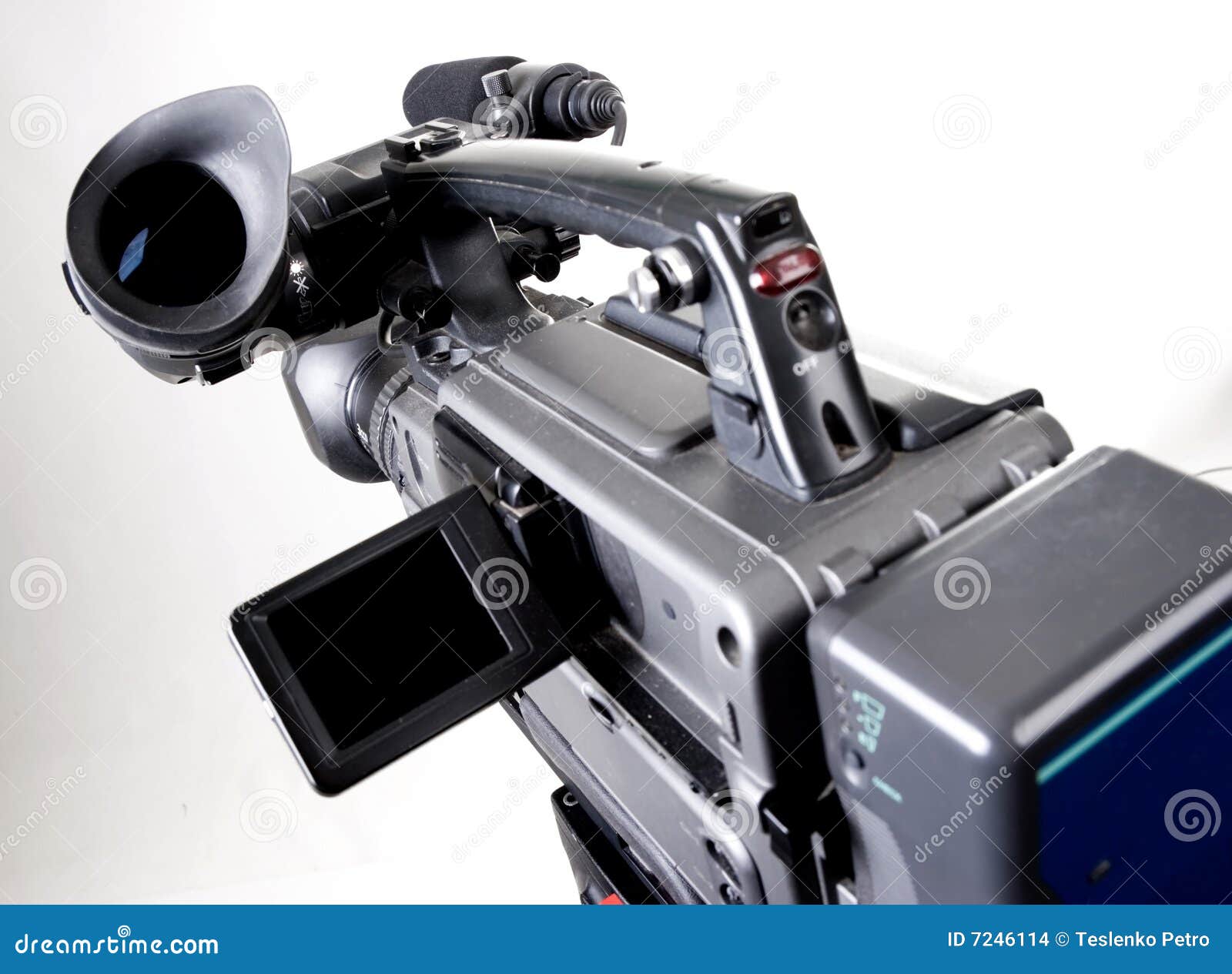 Dv camcorder stock photo. Image of black, filming, television 7246114