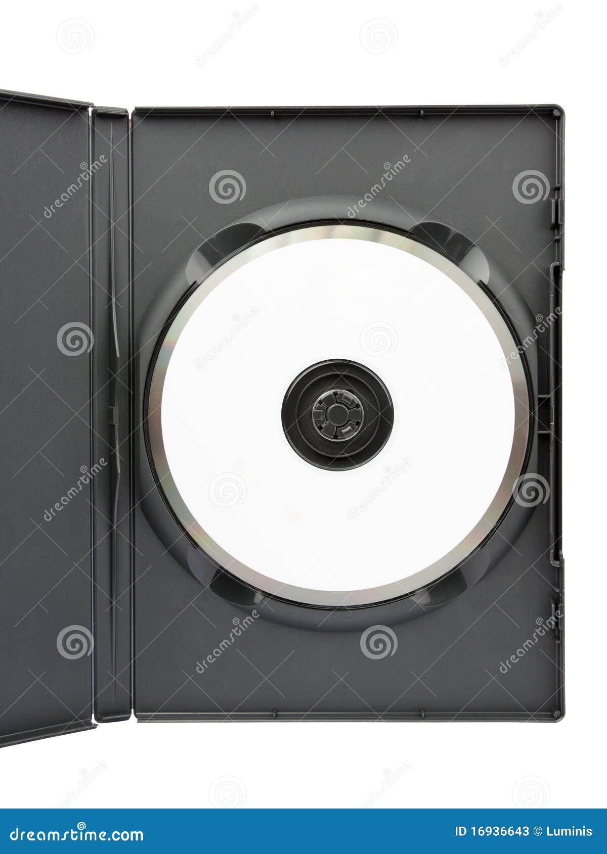 DVD in case stock image. Image of data, opened, isolated - 16936643