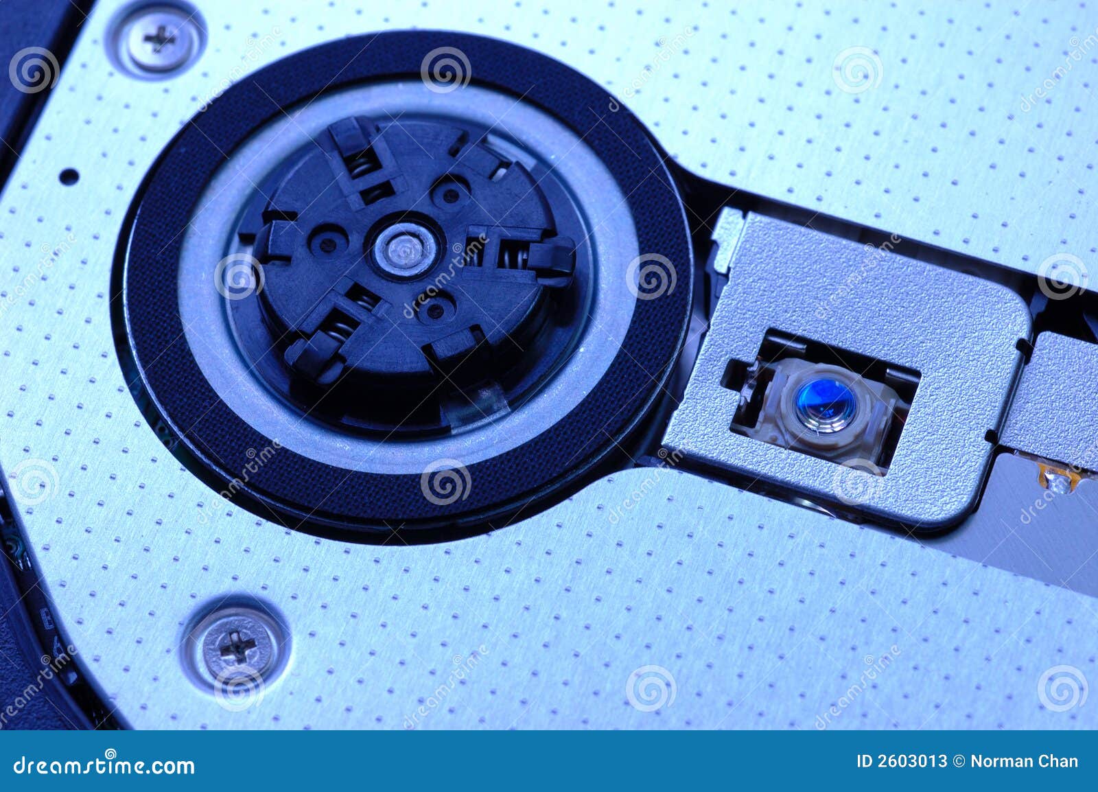 Dvd drive and laser head stock image. Image of communication 2603013