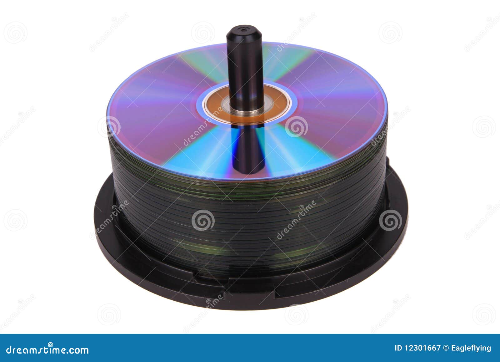 DVD spindle stock image. Image of storage, stack, blank 12301667