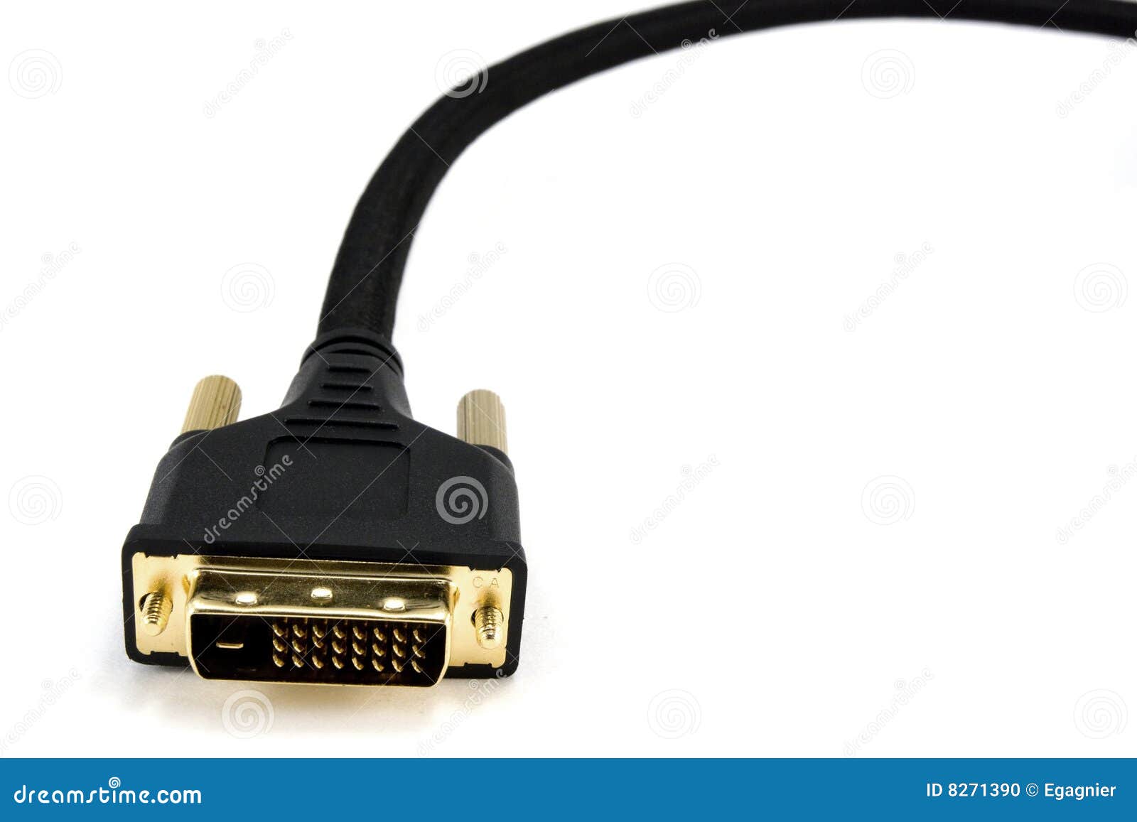 DVI Cable stock photo. Image of digital, flat, definition 8271390