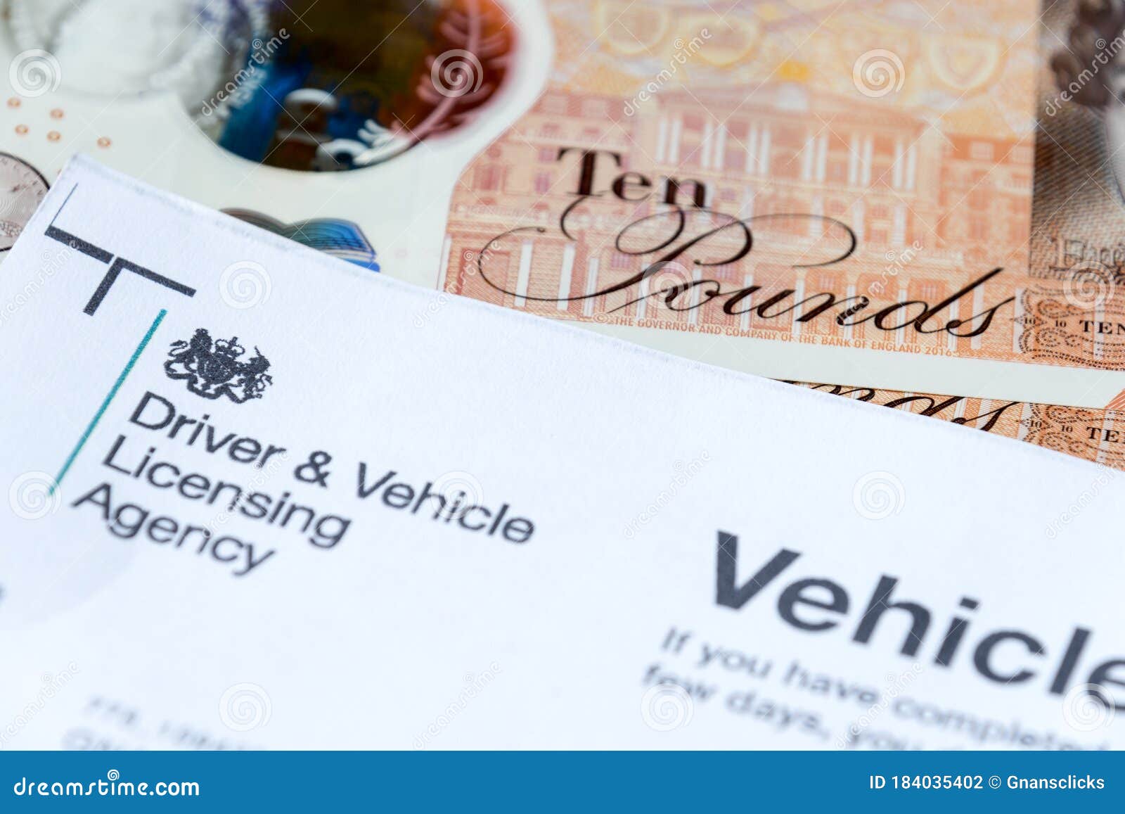 dvla-vehicle-tax-reminder-form-for-vehicle-excise-duty-editorial