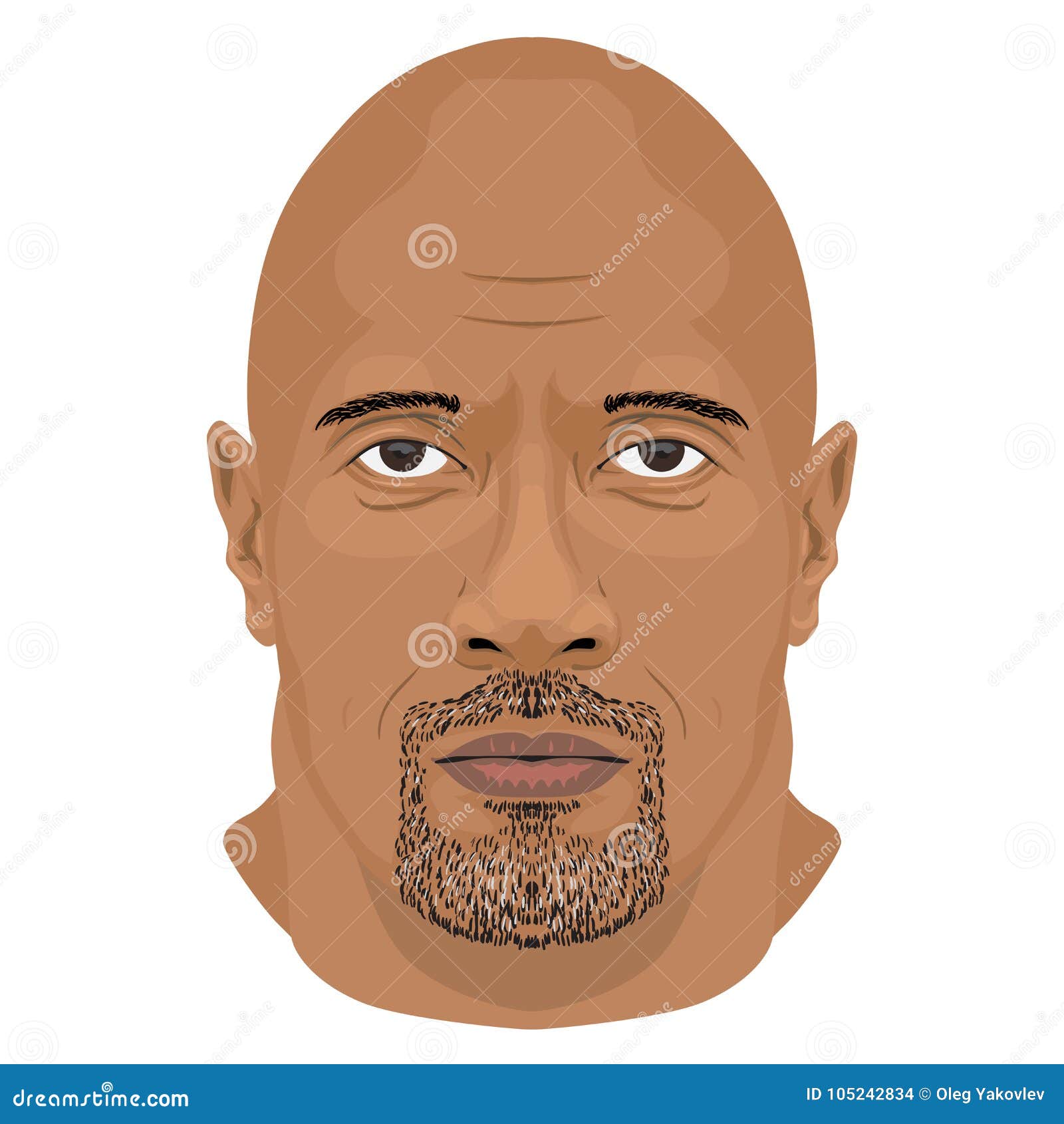 Dwayne 'The Rock' Johnson (Eyebrow) Flat Card Face