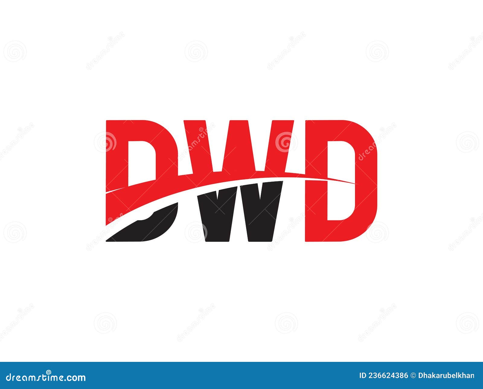 dwd letter initial logo   