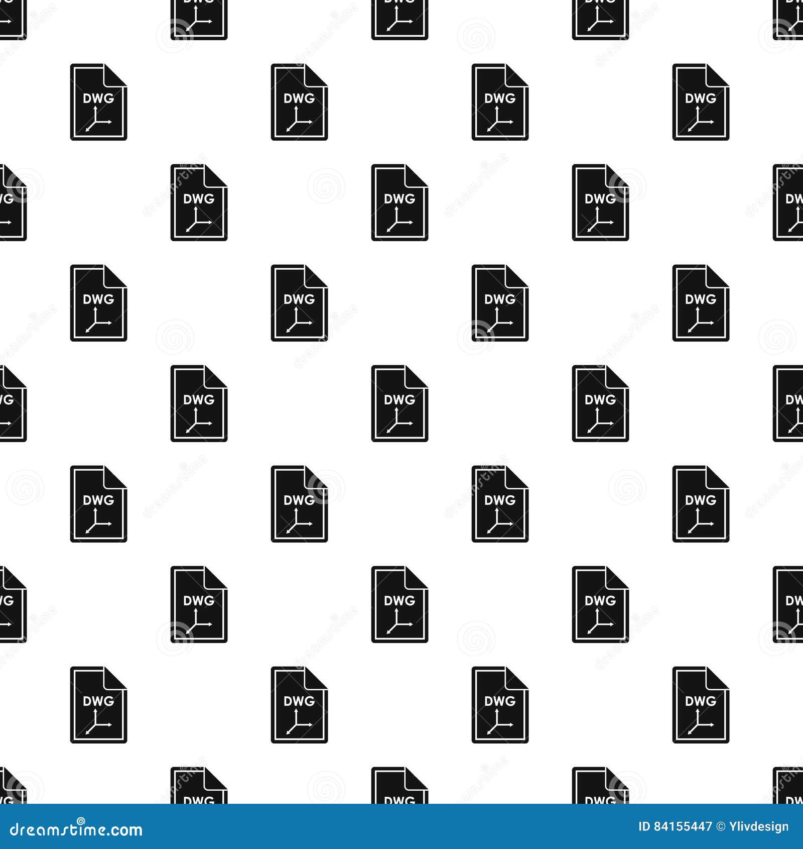 dwg file extension pattern, simple style