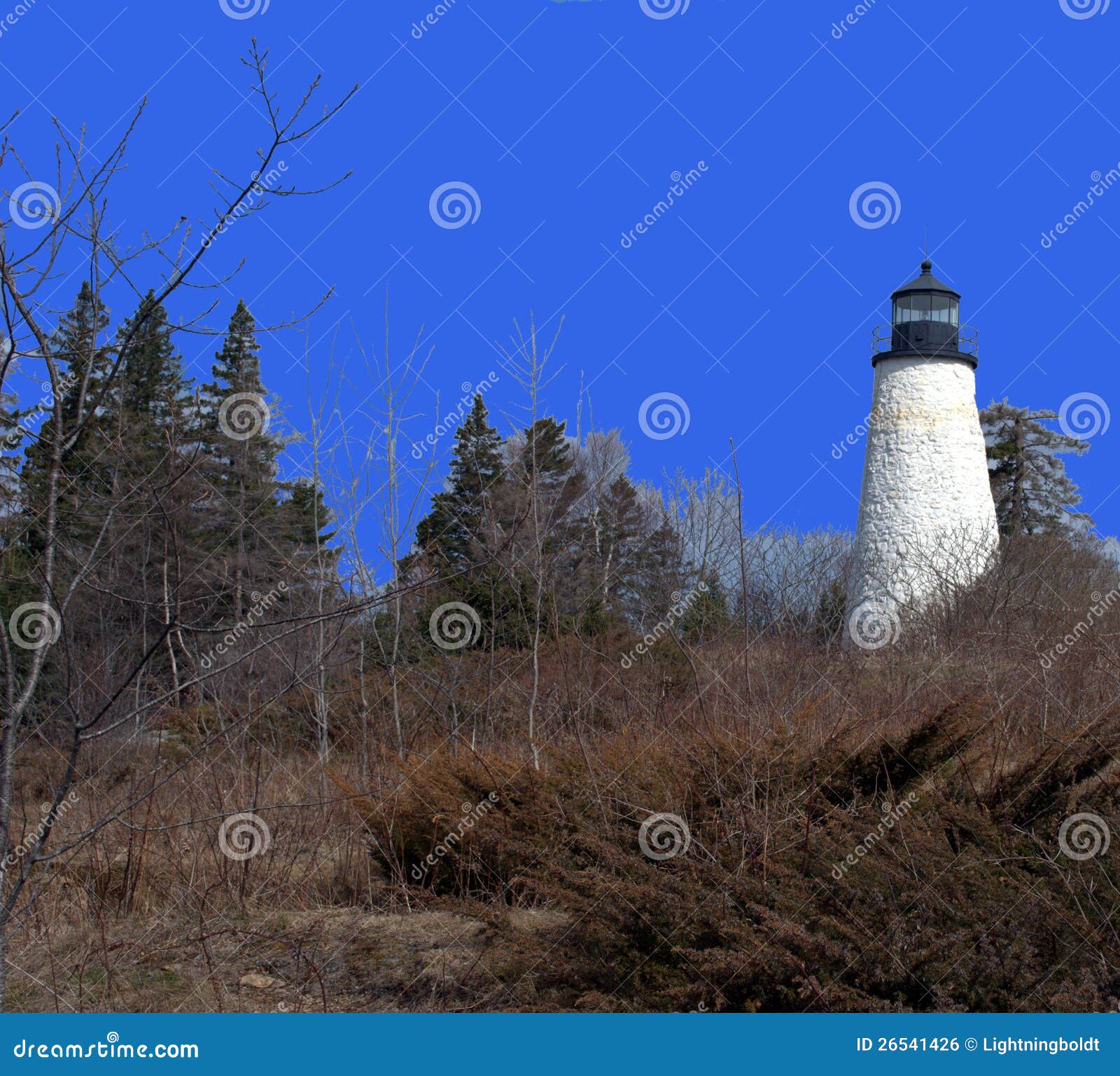 Dyce Head Lighthouse, Castine Maine Stock Photo Image of building