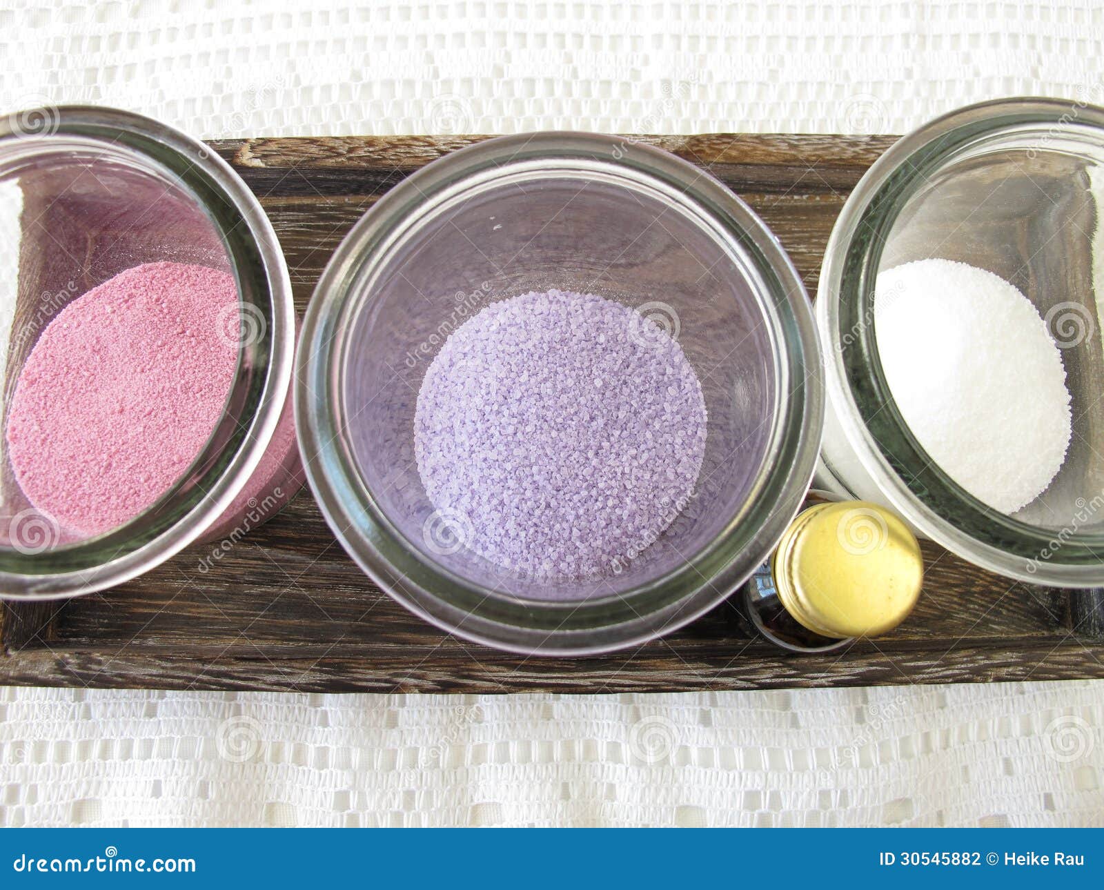 Dyed bath salts stock photo. Image of salt, body, color 30545882