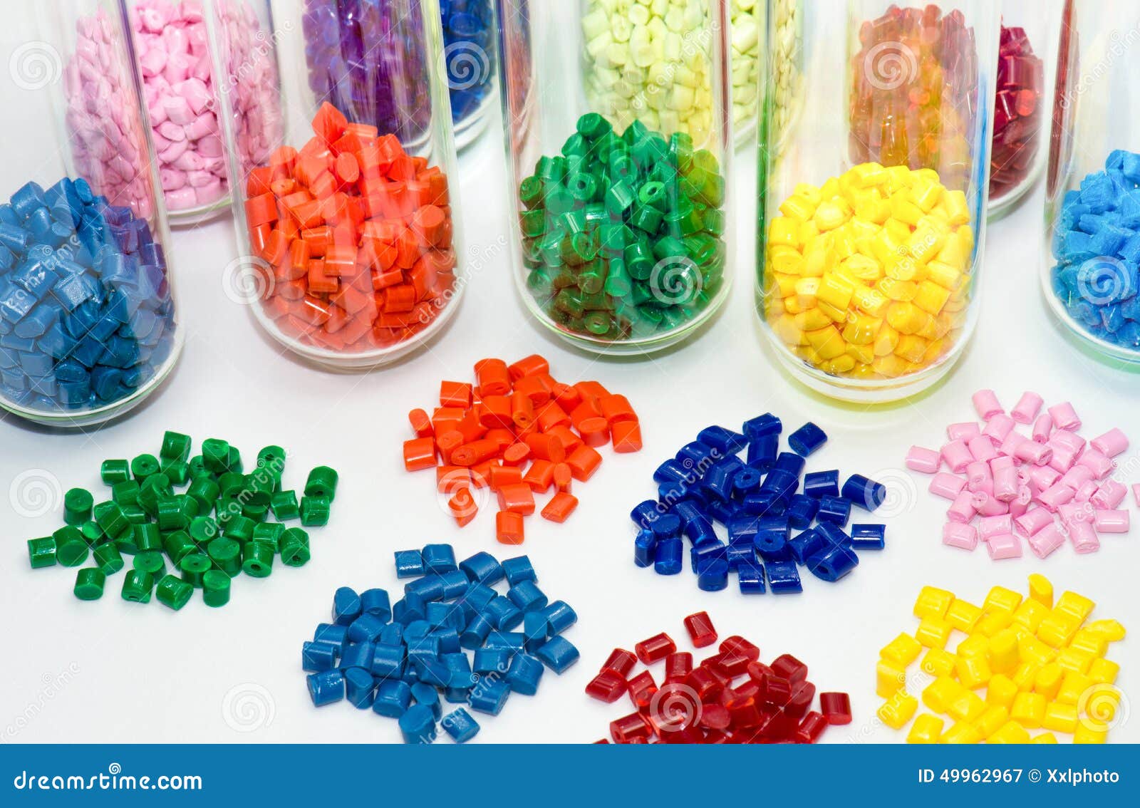 Dyed Plastic Resins in Laboratory Stock Image Image of compound, analysis 49962967