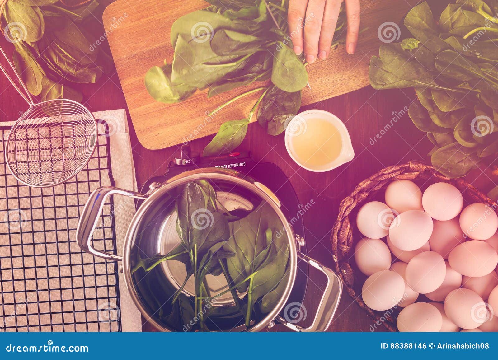 Naturally Dyed Easter Eggs stock photo. Image of table 88388146