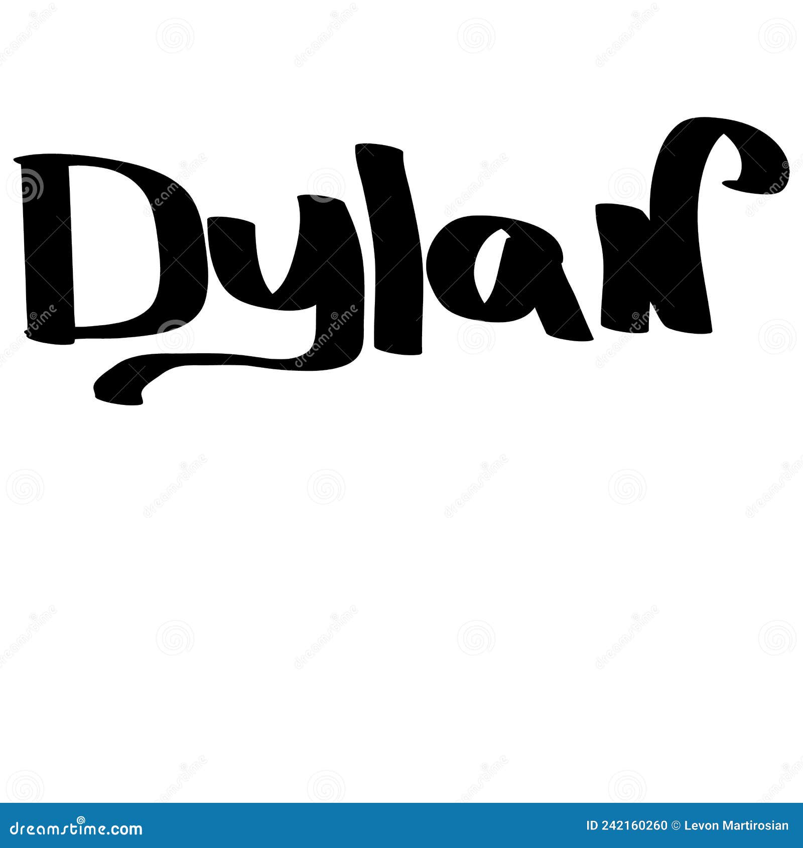 Dylan Male Name Street Art Design. Graffiti Tag Dylan. Vector Art ...