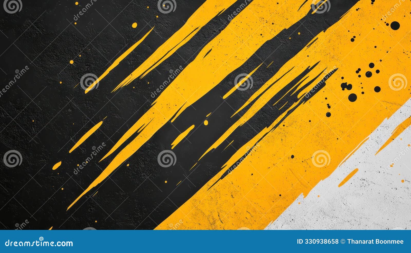 a dynamic blend of black and yellow creates an abstract, grungeinspired background perfect for modern s