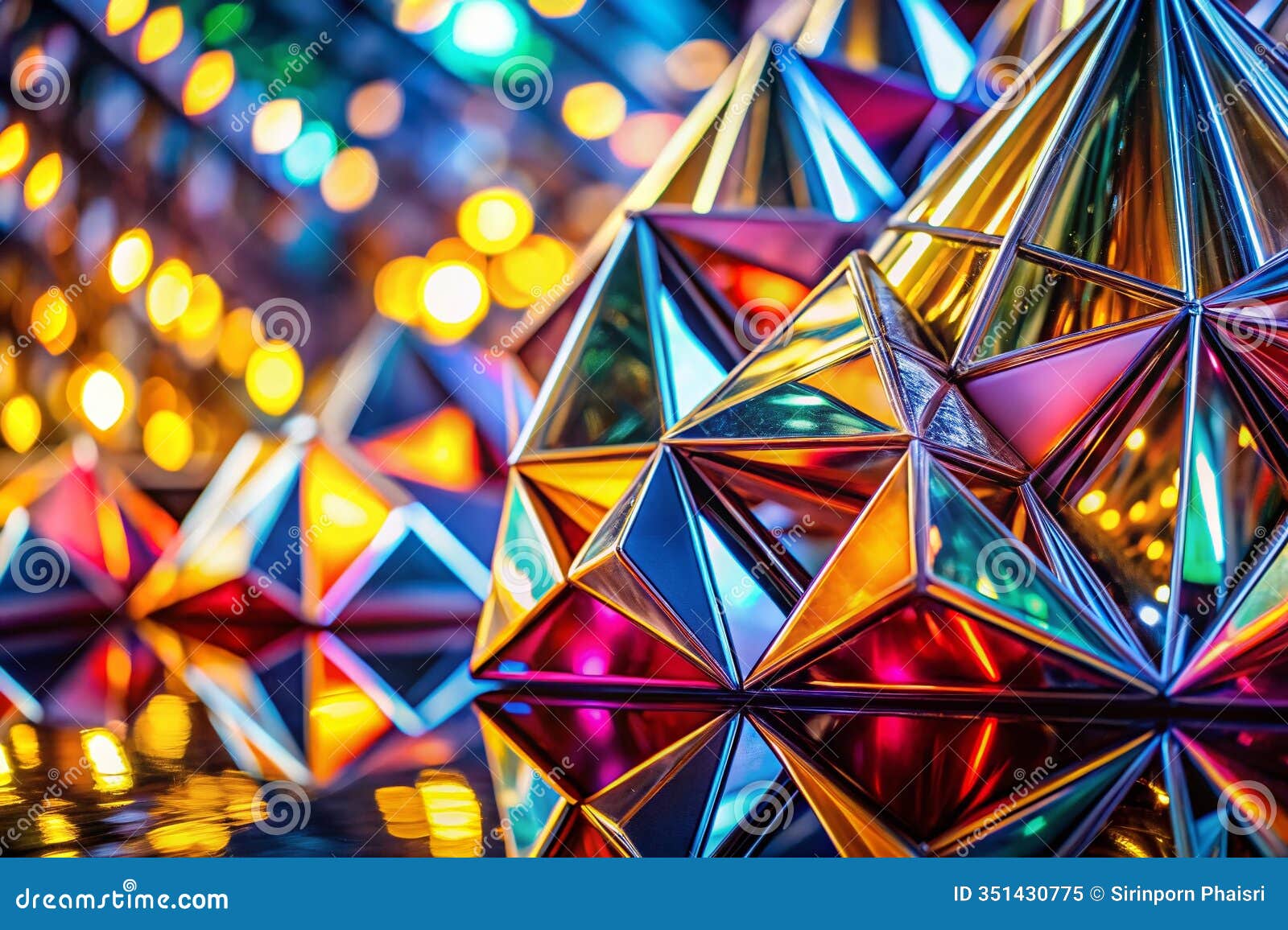 dynamic chrome triangle background a futuristic abstract  ideal for creative projects digital art and photography