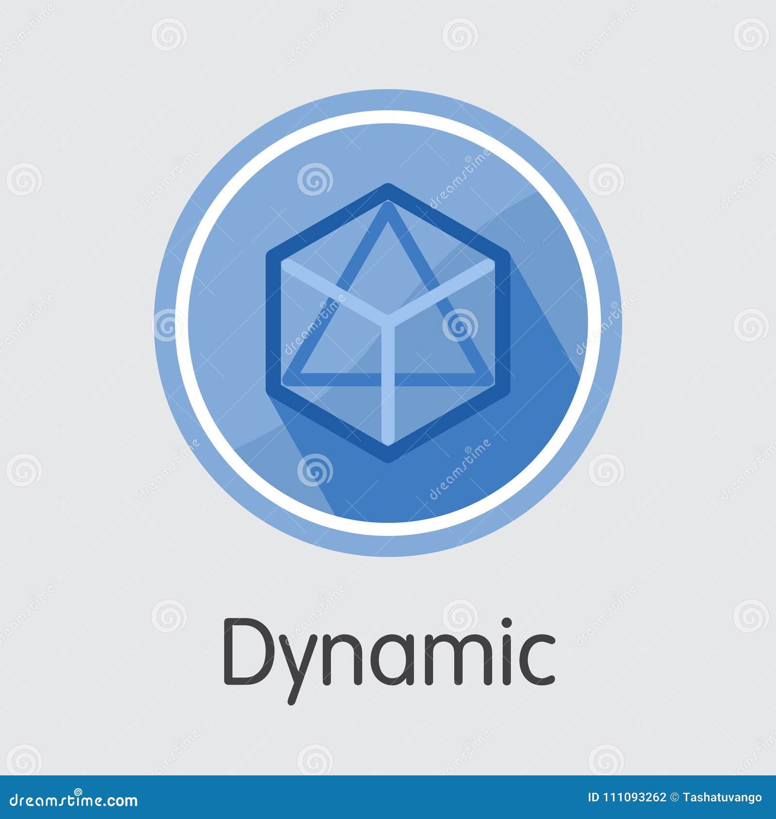 Dynamic Crypto Currency Coin. Vector Logo of DYN. Stock Vector -  Illustration of coin, distributed: 111093262