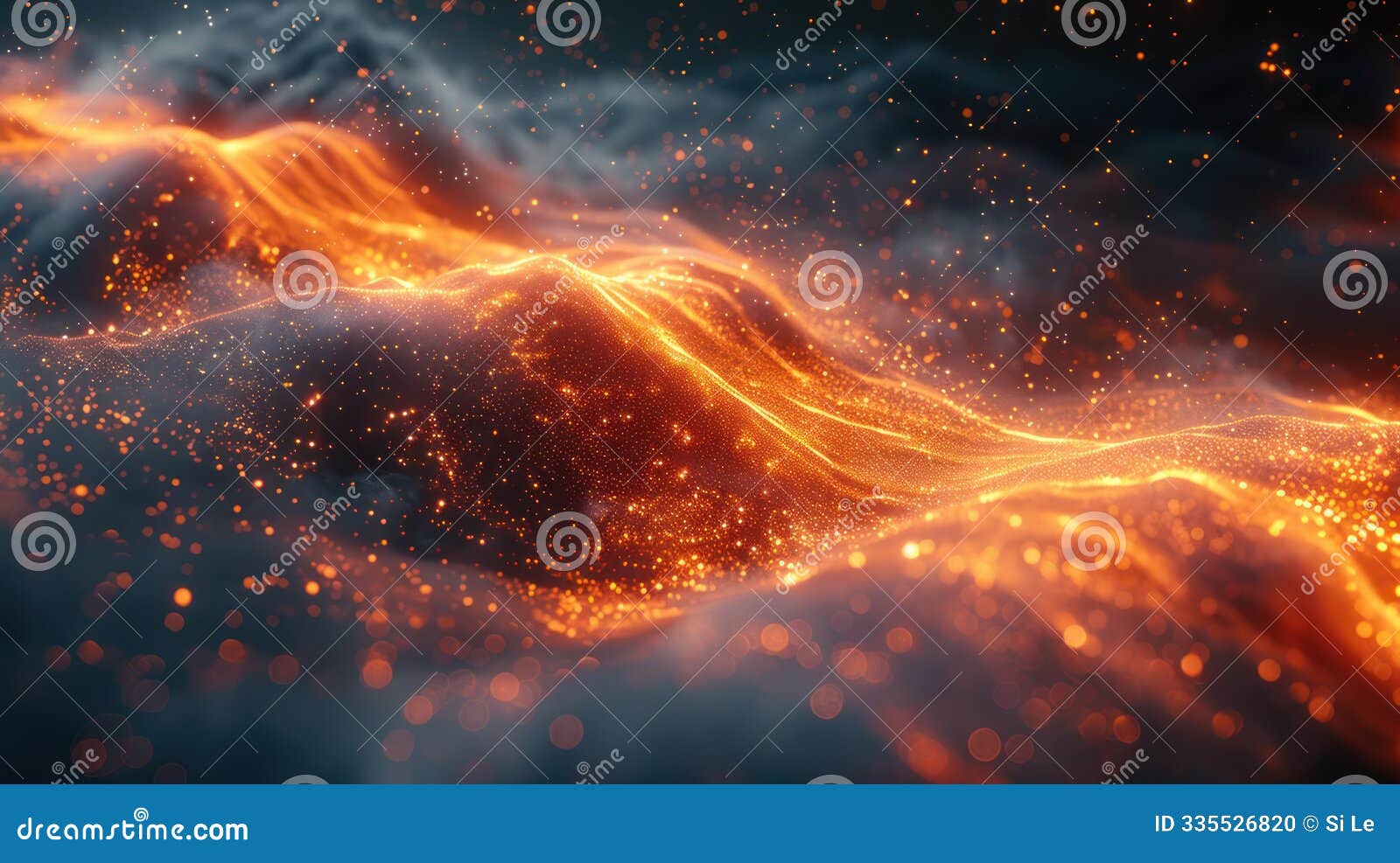 dynamic energy flow - abstract 3d animation loop
