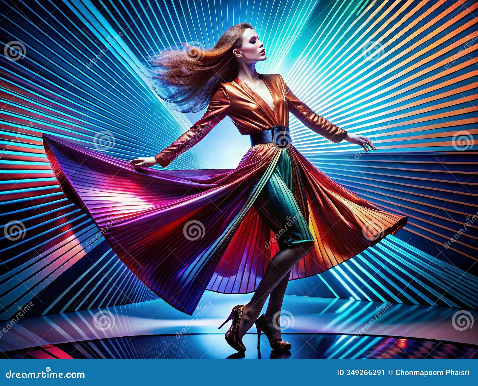 dynamic fashion photography bold lines vibrant colors and modern movement showcase unique style in apparel