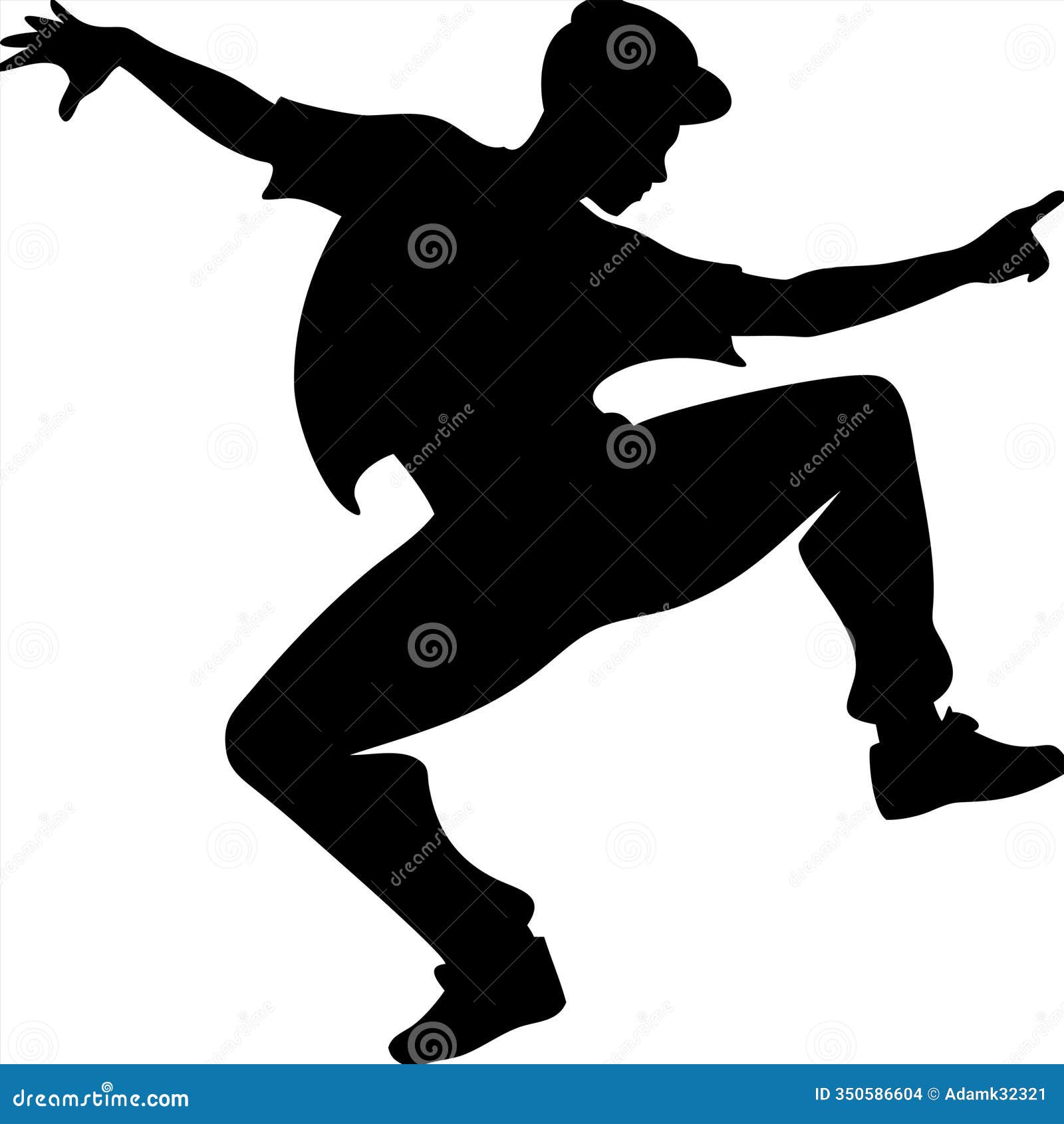 Dynamic Hip Hop Dancer Silhouette Vector Art for Dance Illustrations and  Creative Projects Stock Photo - Illustration of culture, action: 350586604, image size:1600x1690