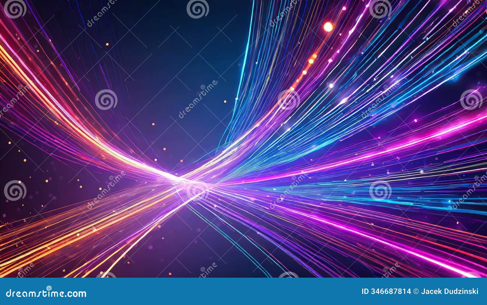 dynamic neon fiber optic lines: abstract texture background featuring high-speed light streaks and futuristic technology-inspired