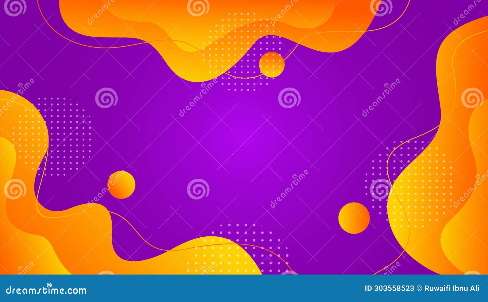 Dynamic Purple Gradient Abstract Background, Orange Gradient Abstract Creative Wavy Shapes