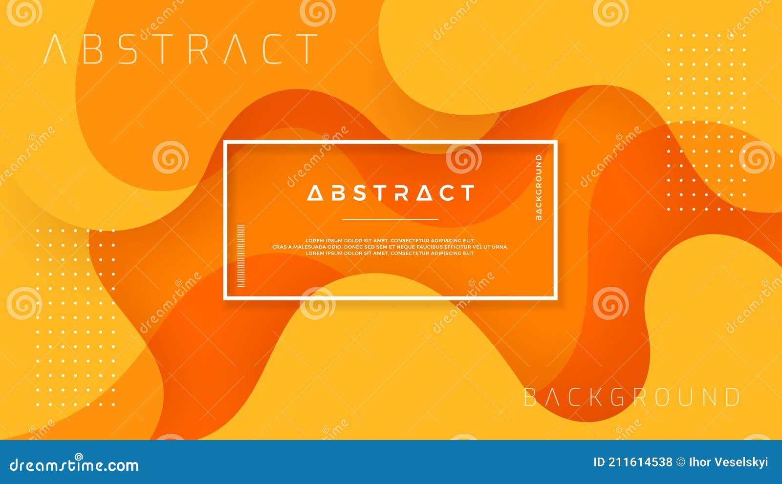 Dynamic Textured Background Design in 3D Style with Orange Color. EPS10