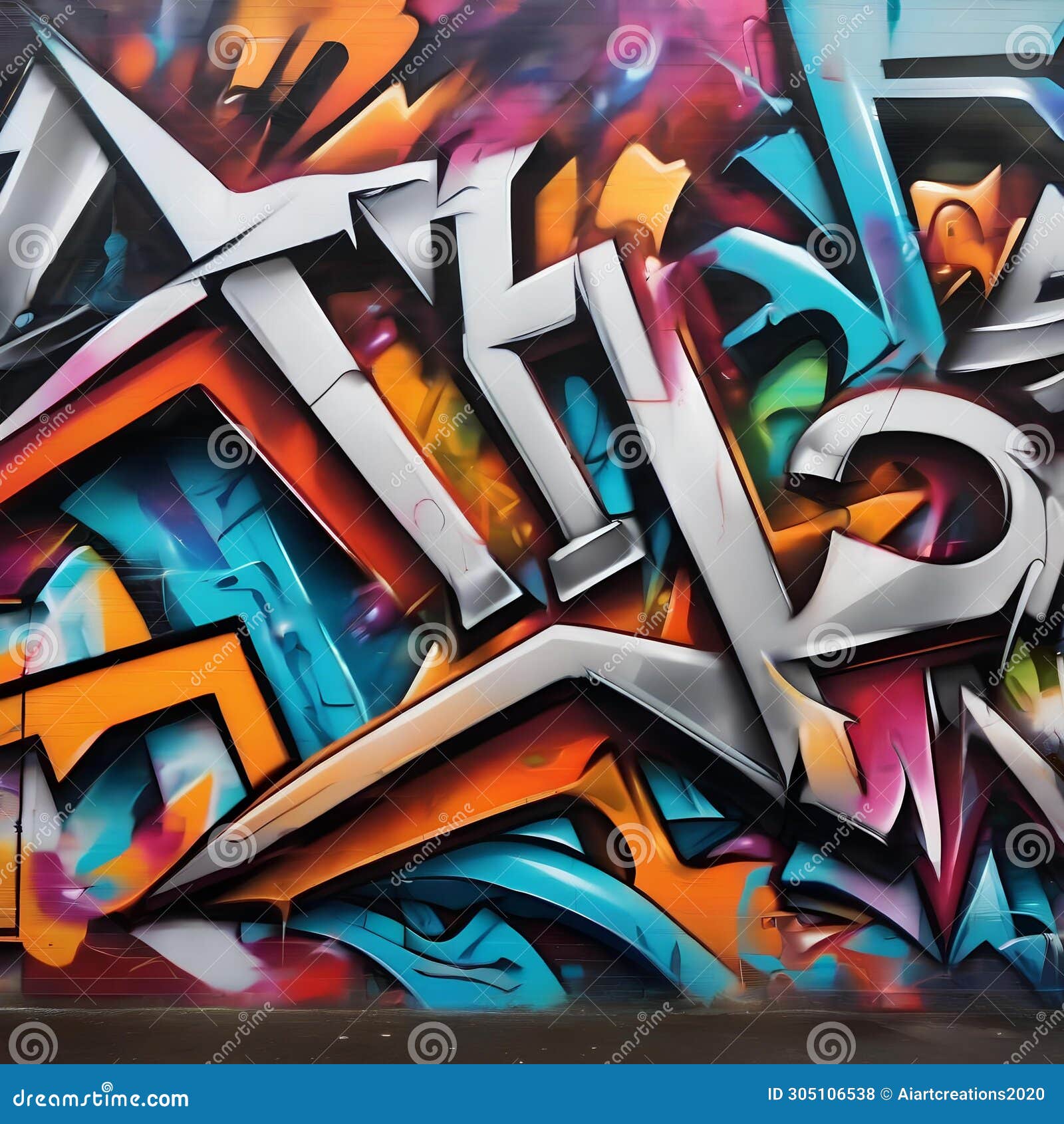 dynamic urban graffiti art graffiti-style letters and vibrant spray-painted colors for an edgy and streetwise look1