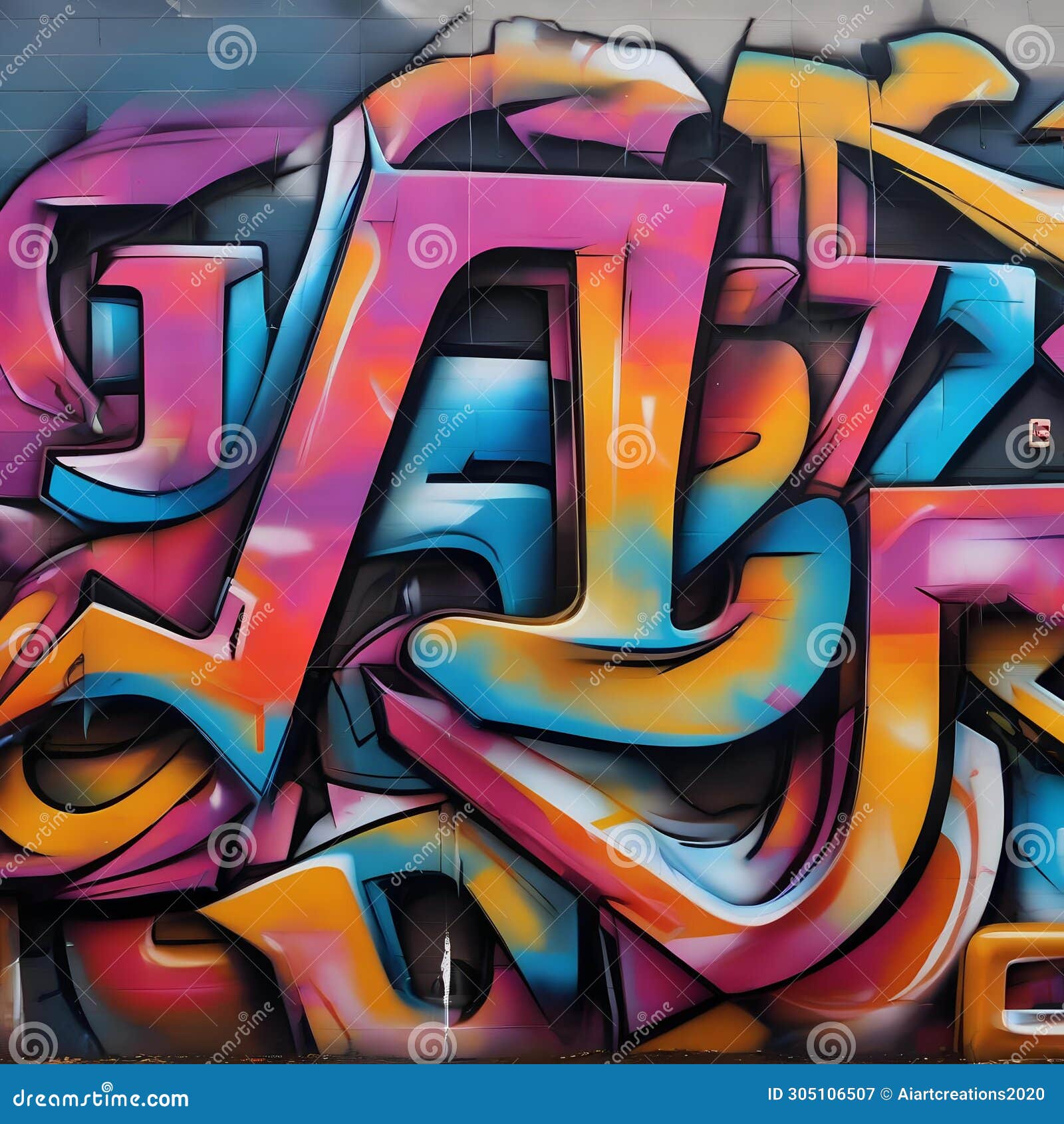 dynamic urban graffiti art graffiti-style letters and vibrant spray-painted colors for an edgy and streetwise look2