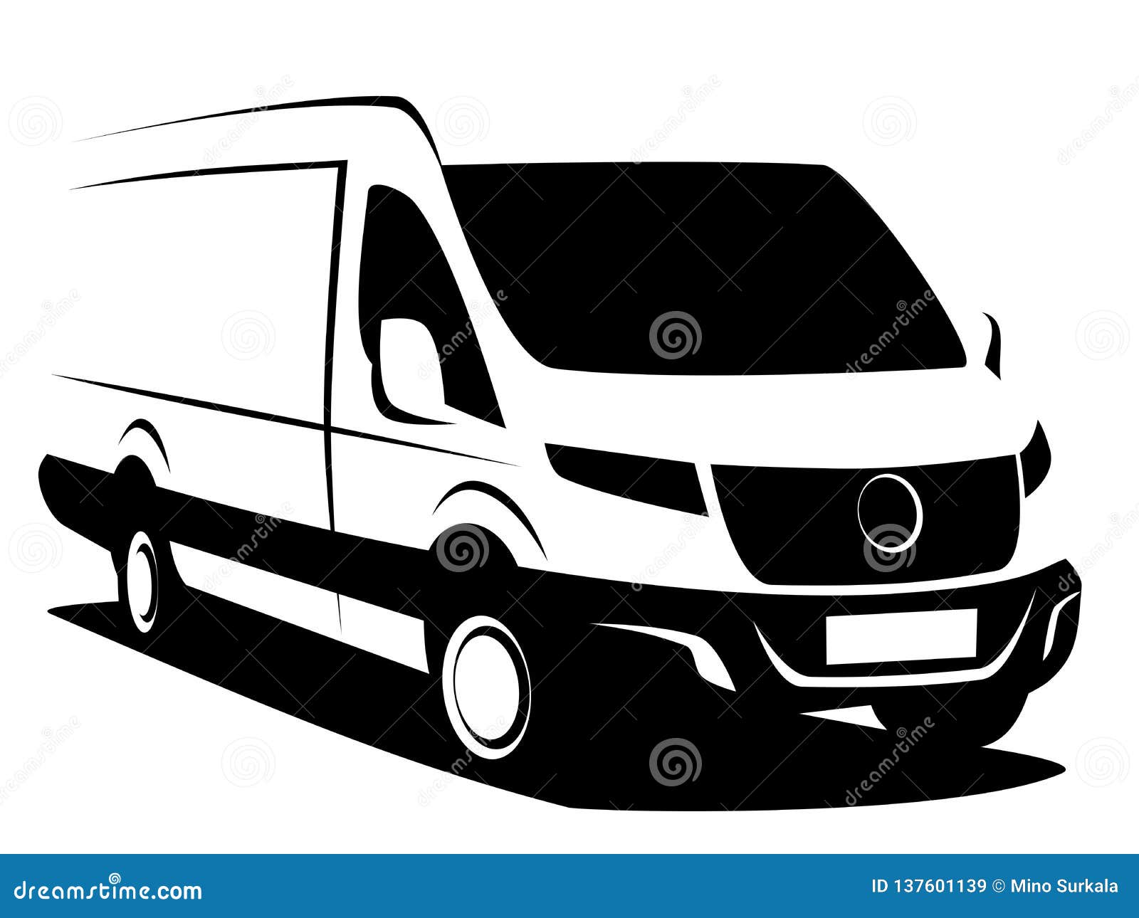 dynamic   of a commercial delivery van used for transporting cargo