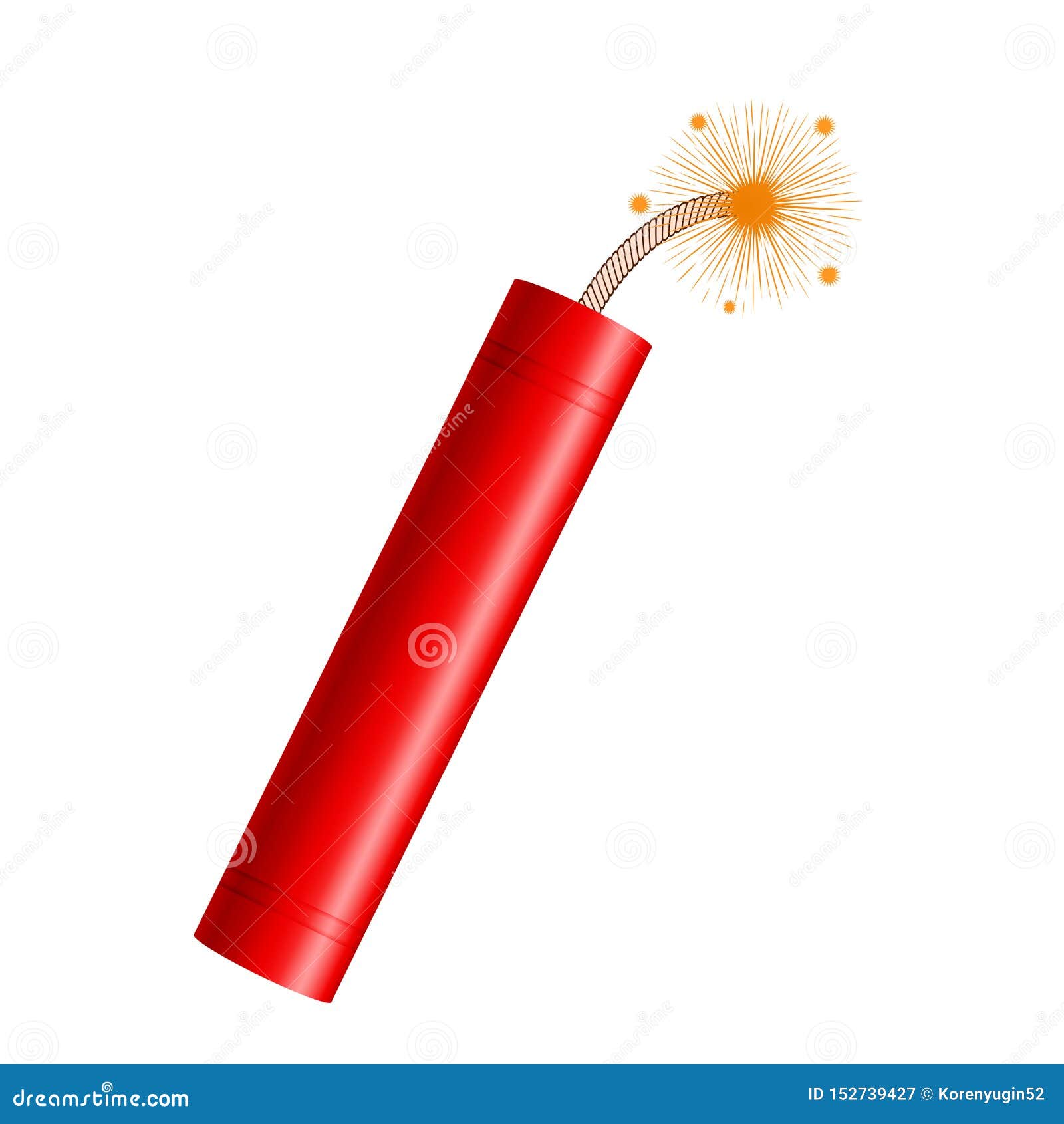 Dynamite. Bombs explosion 3d realistic red stick dynamite