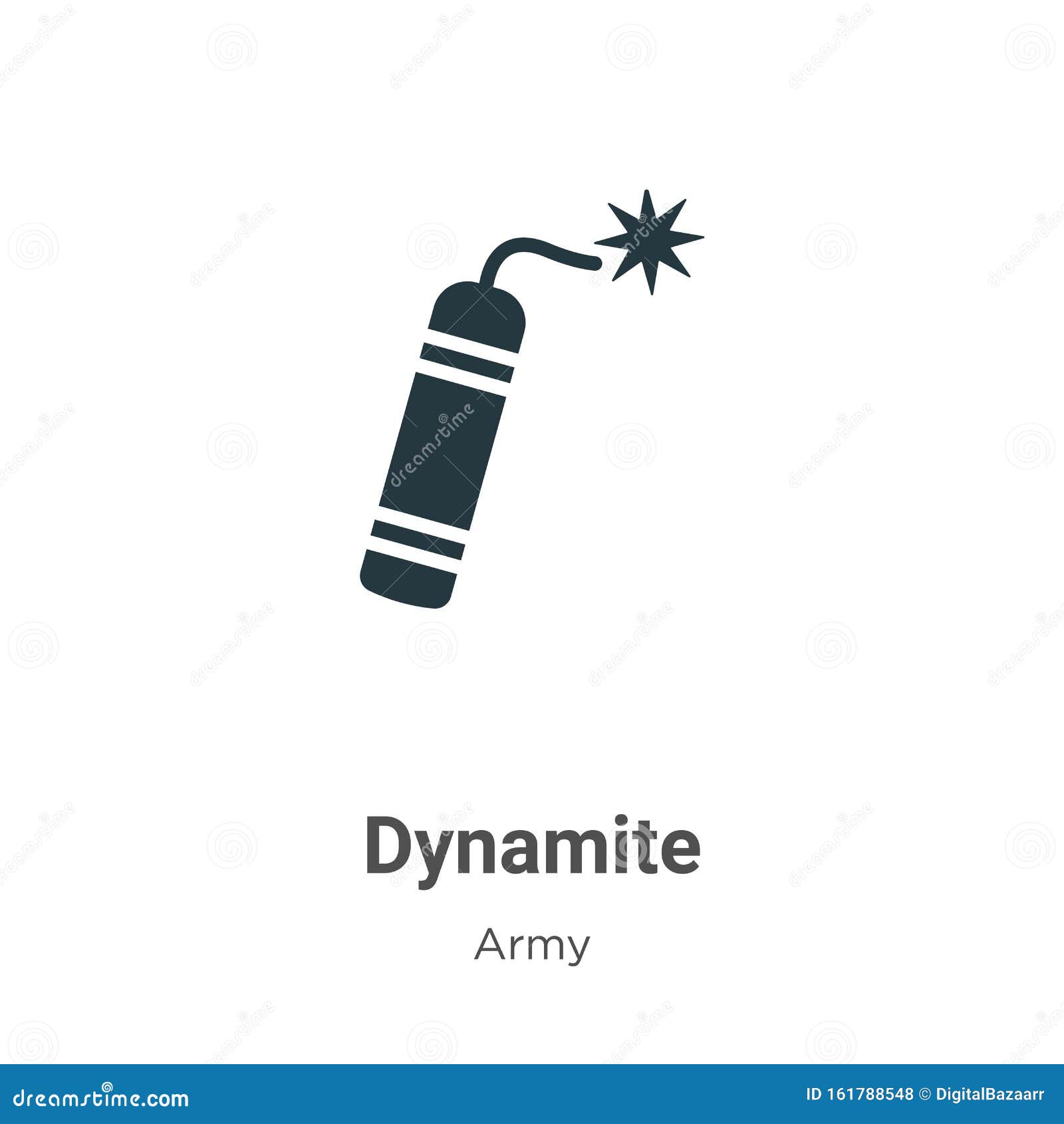 Dynamite Vector Icon On White Background Flat Vector Dynamite Icon Symbol Sign From Modern Army Collection For Mobile Concept And Stock Vector Illustration Of Boom Explosion