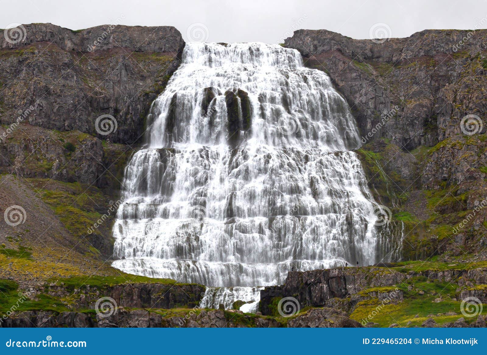 Dynjandi Is The Most Famous Waterfall Of The West Fjords Iceland Stock