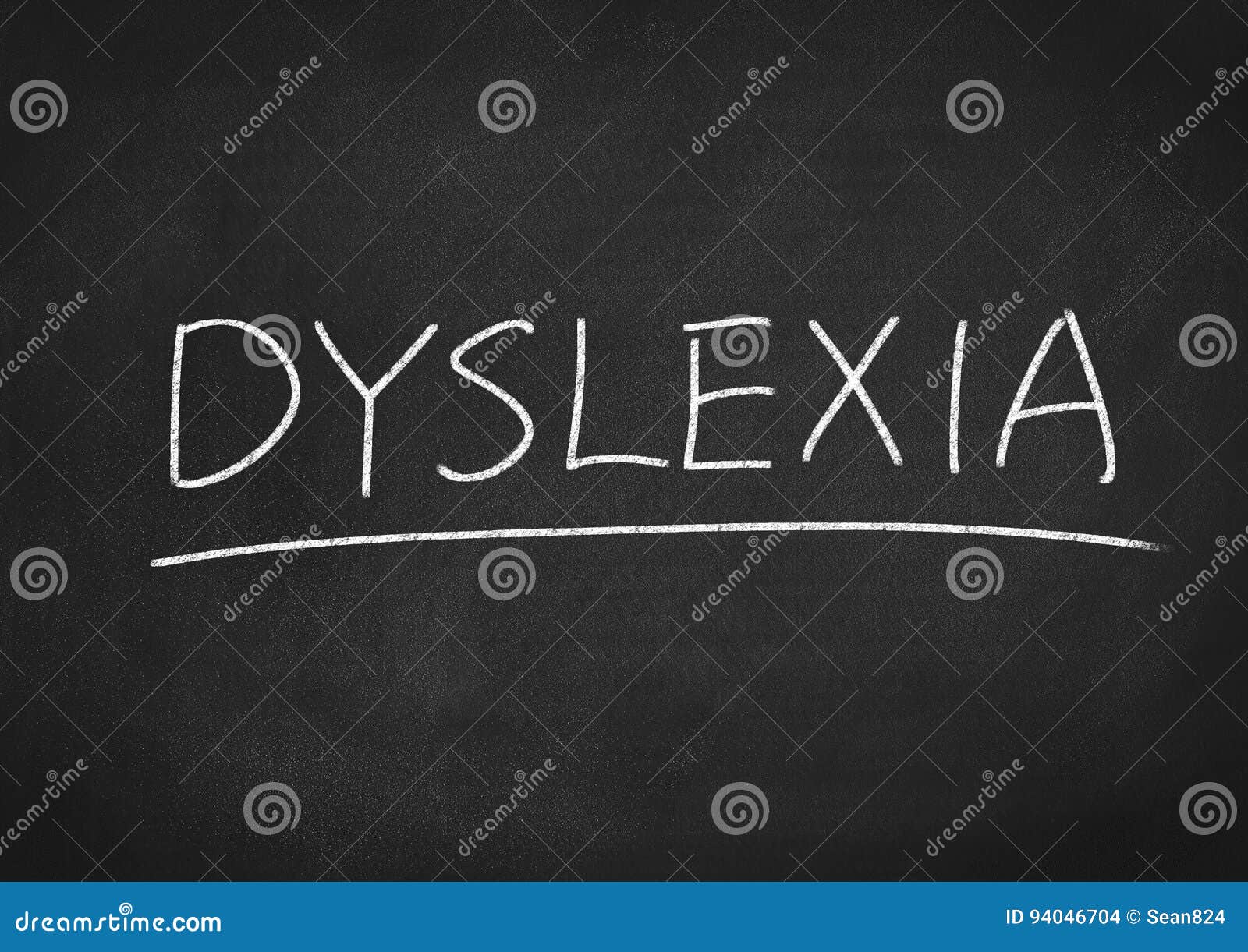 Dyslexia stock photo. Image of word, chalkboard, text 94046704