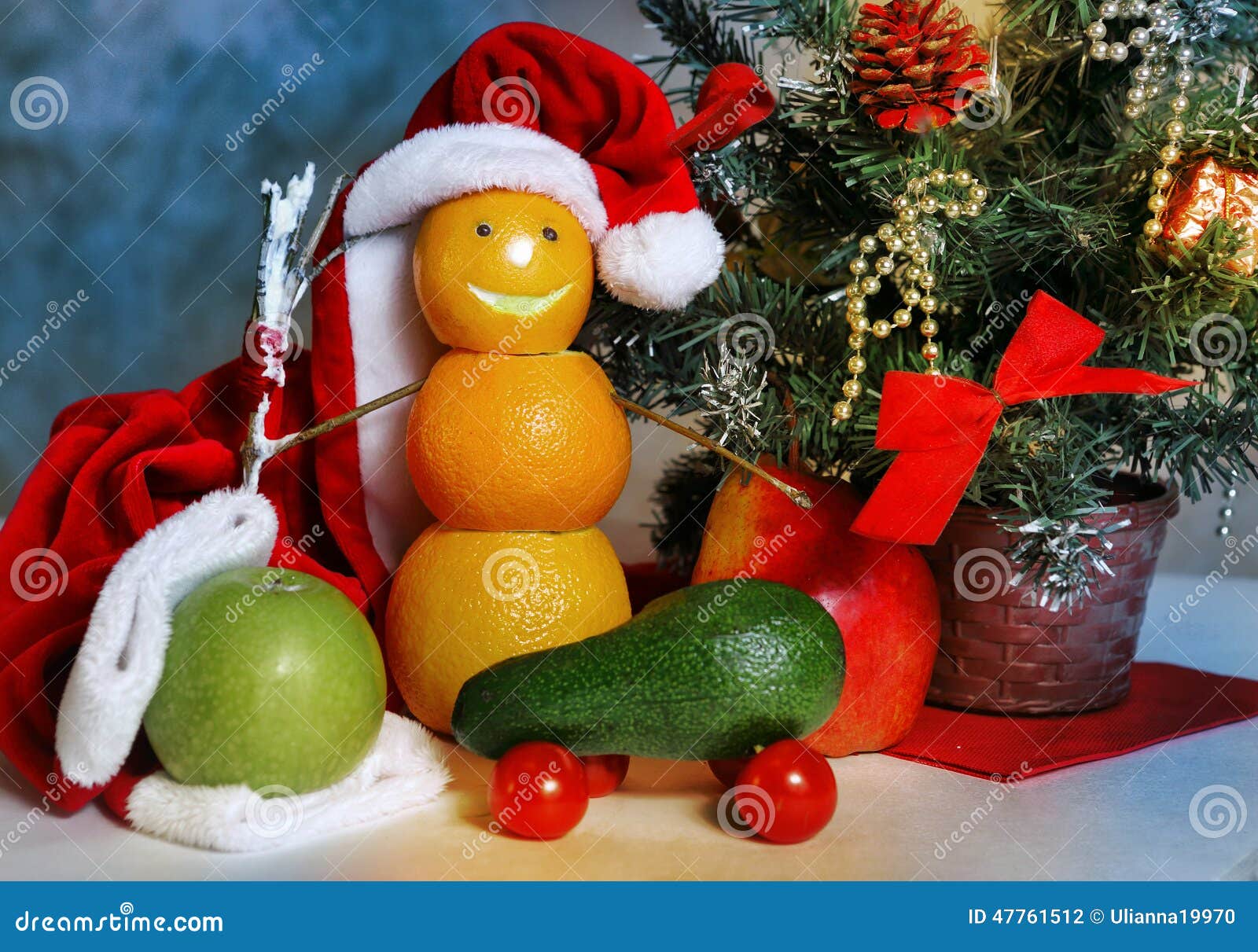 Décoration De Fruit Et De Noël De Vegatables Photo stock Image du