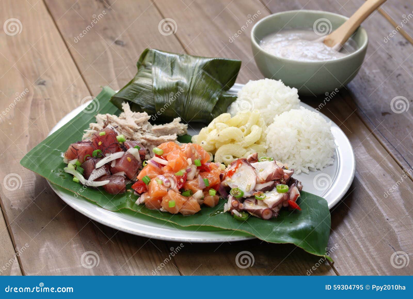 Déjeuner Traditionnel Hawaïen De Plat Photo stock Image 59304795