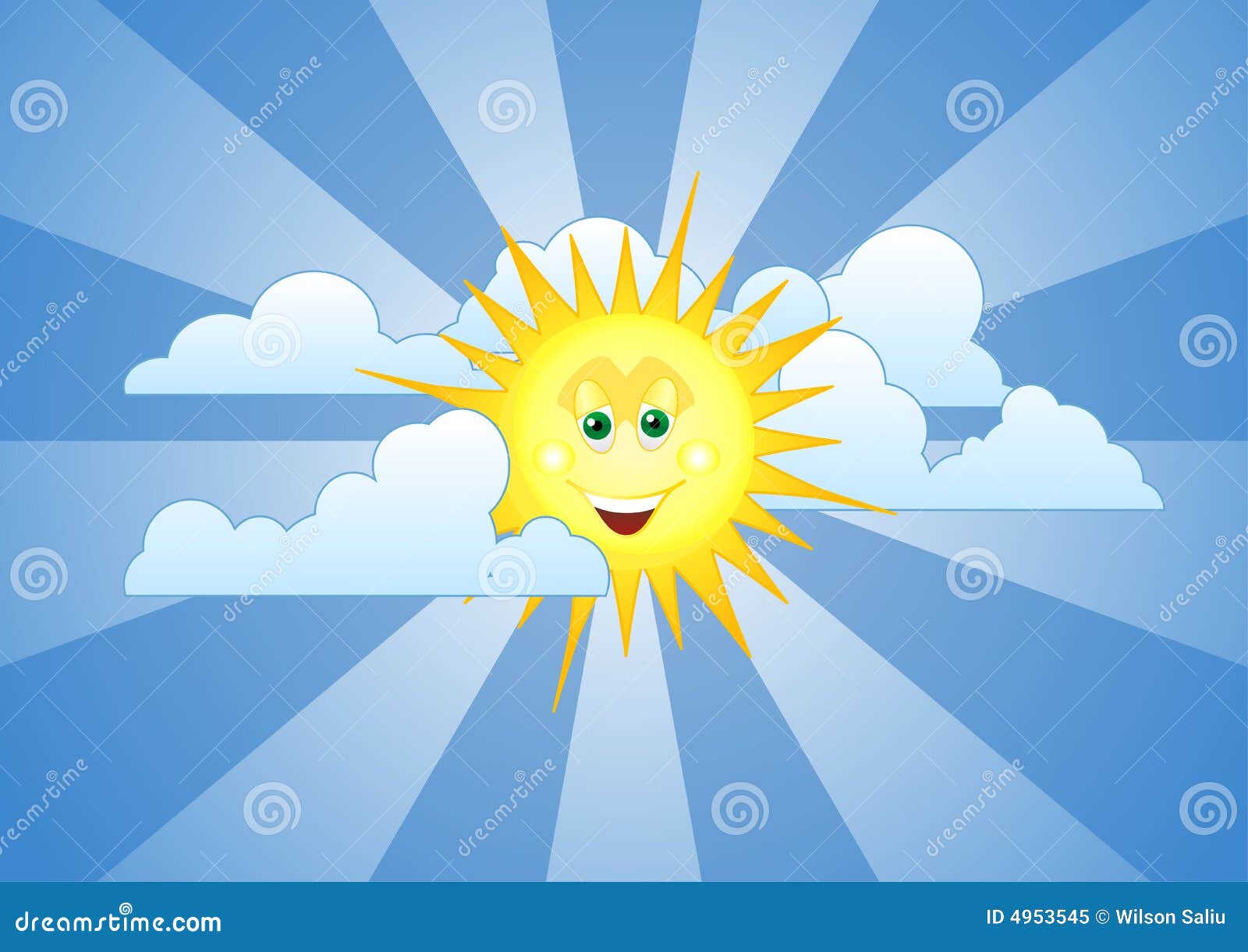 Día de verano stock de ilustración. Ilustración de resplandor 4953545