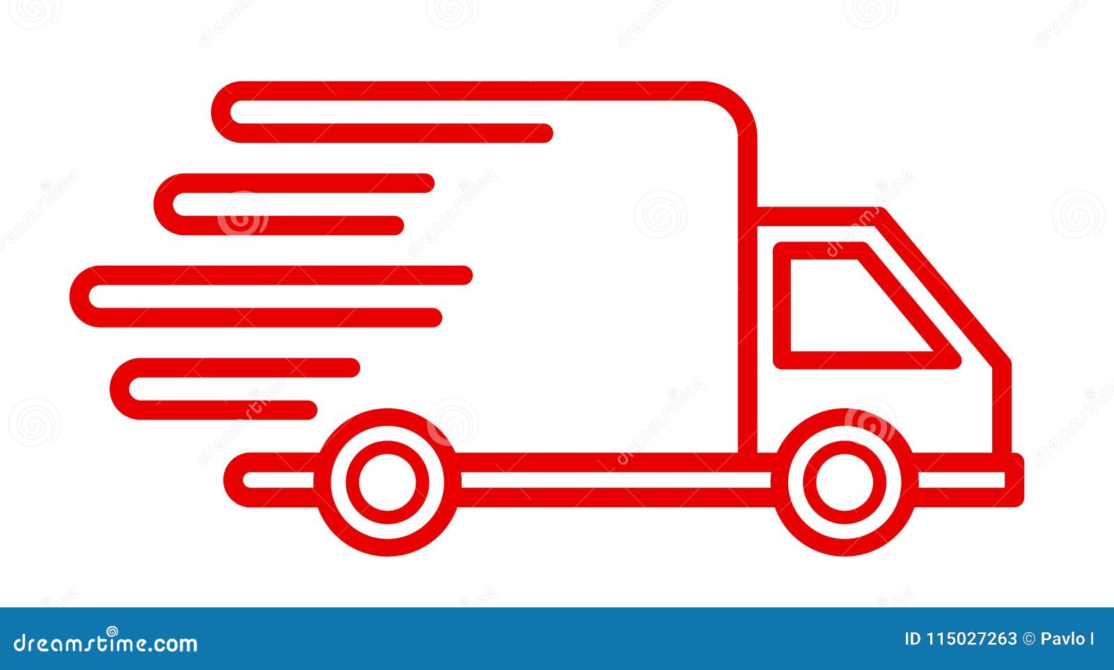 Быстрое доставка грузовика, услуга быстрой доставки Иллюстрация вектора ...
