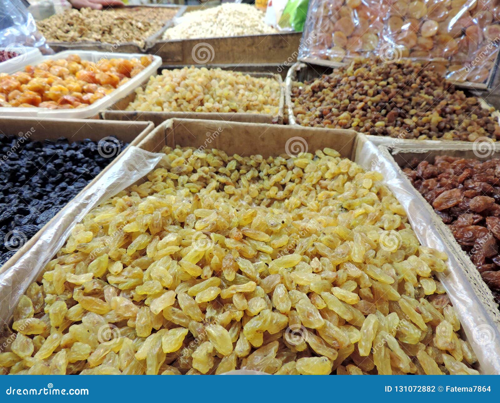 Dry Fruits Shop in Najaf, Iraq Foto de Stock Imagem de patrimônio