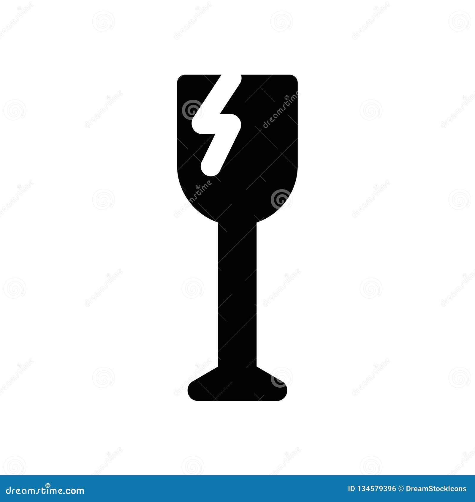 Broken Glass Icon Vector Isolated on White Background, Broken Glass