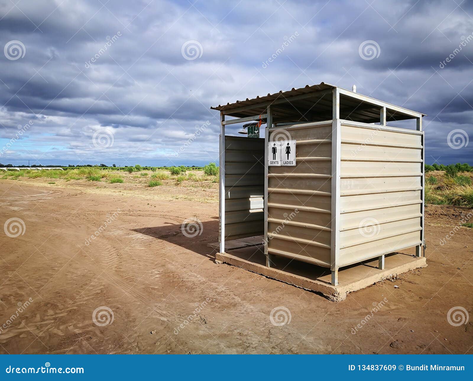 The Australia`s Scenic Public Toilet in Emerald Regional Town of