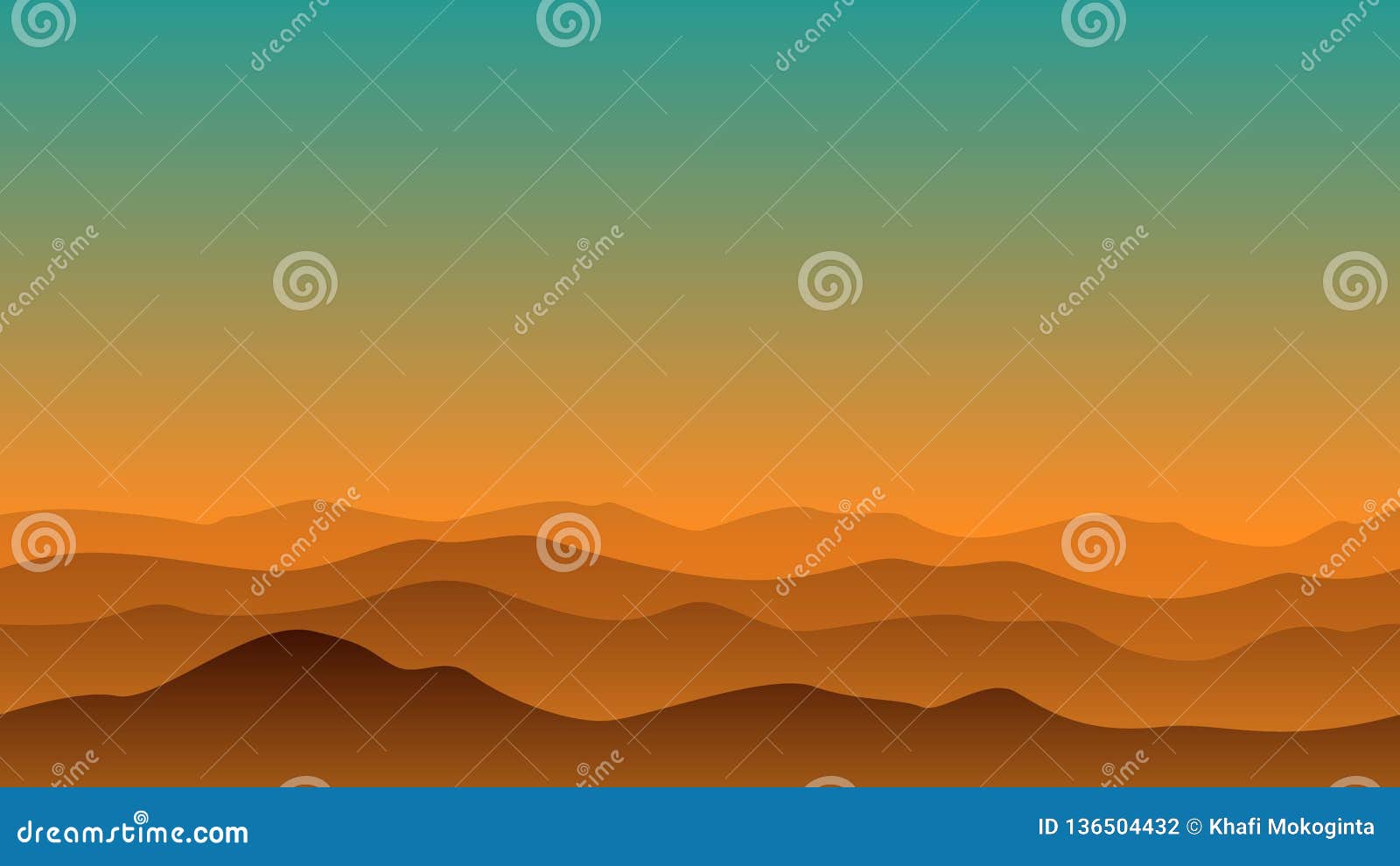 This is an silhouette of Landscape Hill in the evening