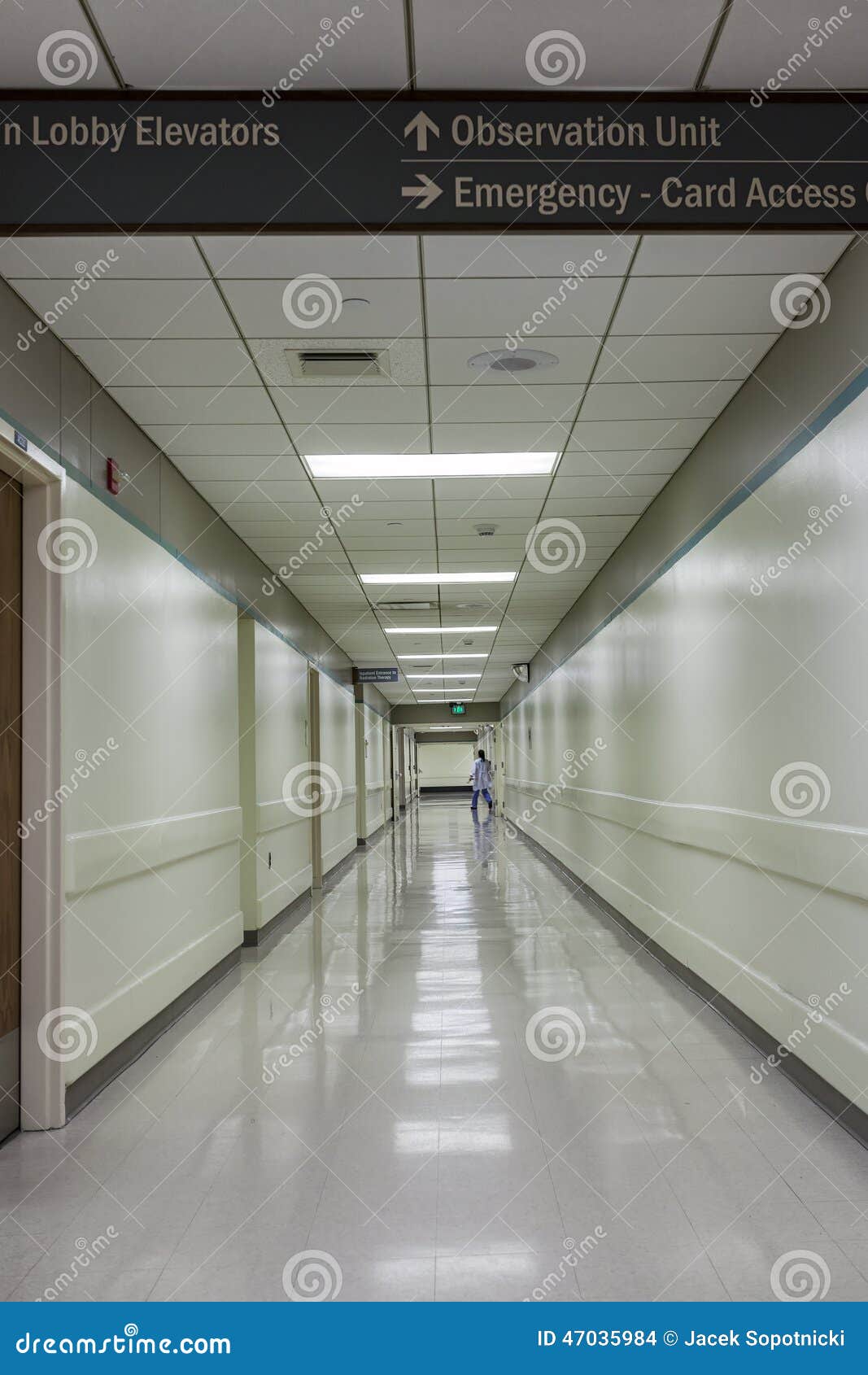 Corridor in a modern hospital. A corridor in a nice, modern hospital.