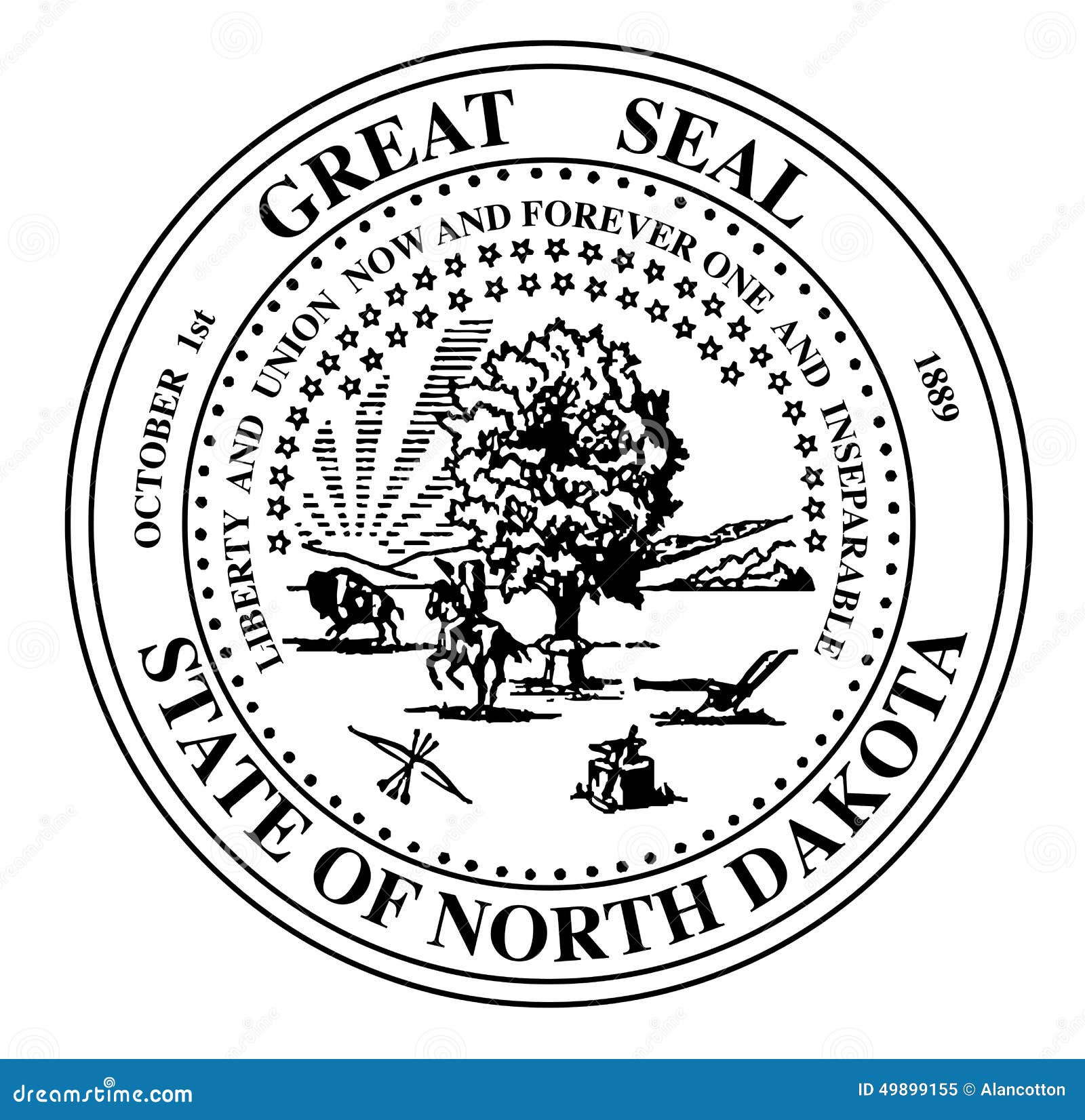 north-dakota-state-seal-stock-de-ilustraci-n-ilustraci-n-de-estados