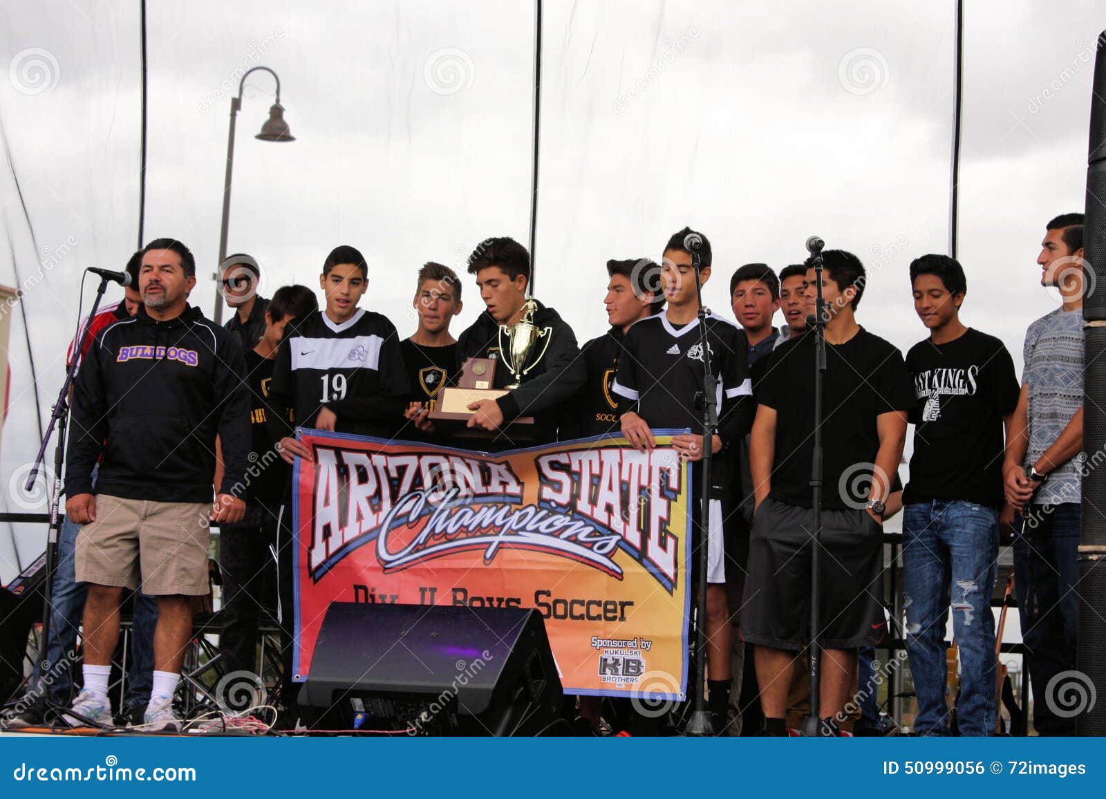 Queen Creek High School Soccer Team at Queen Creek Block Party, Queen