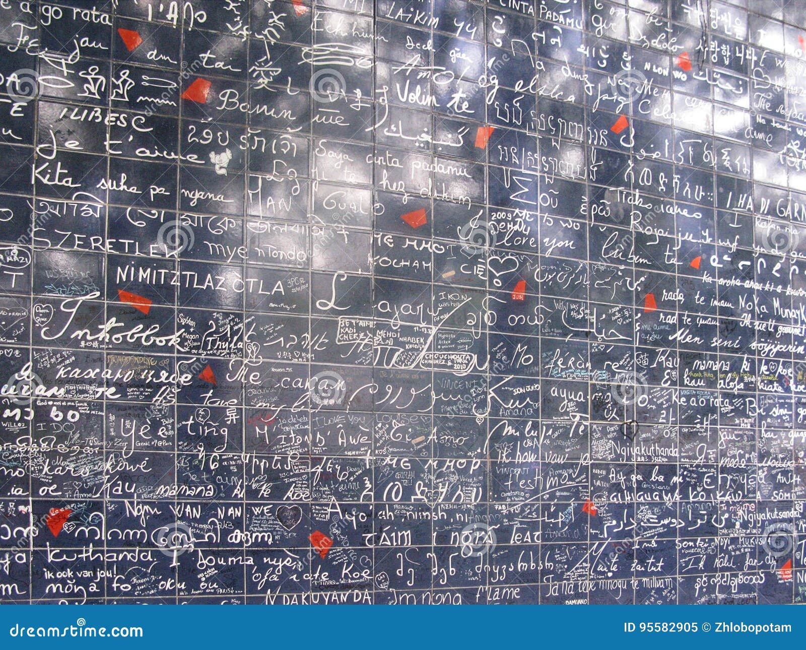 Wall of Love in Paris, France Image éditorial Image du thème, france